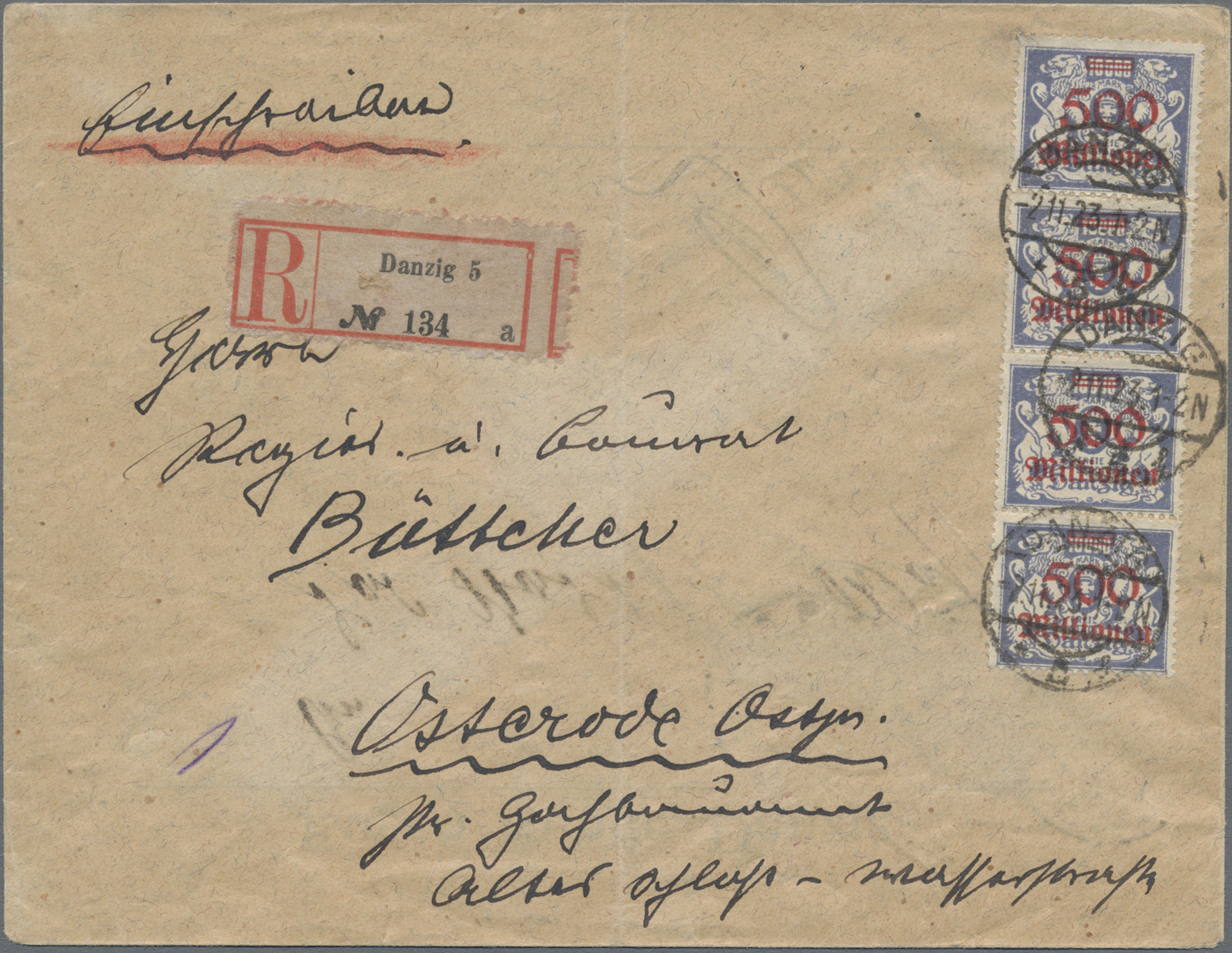 Lot 05869 - danzig  -  Auktionshaus Christoph Gärtner GmbH & Co. KG 58th AUCTION - Day 2