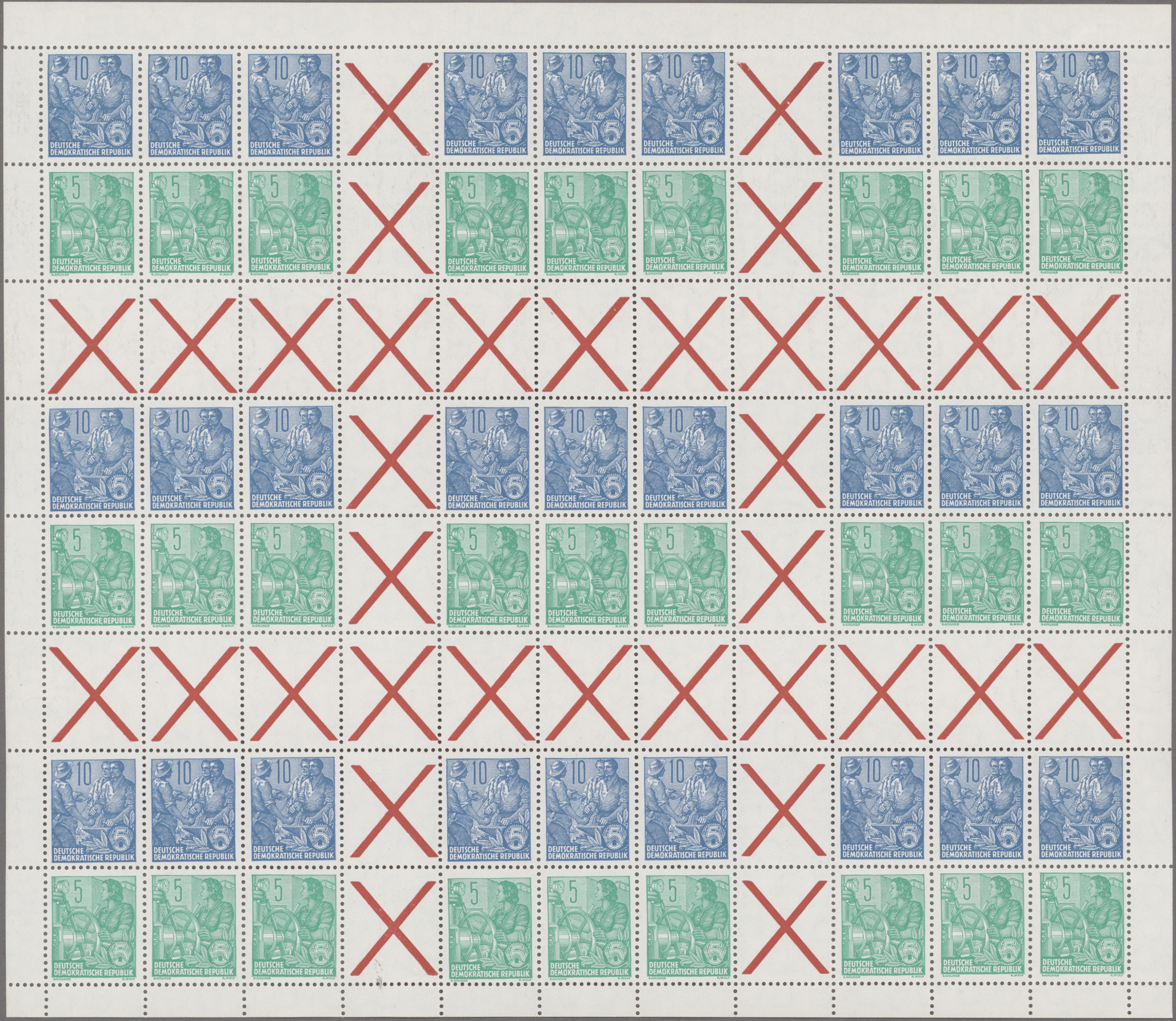 Lot 11479 - DDR - Markenheftchenbogen  -  Auktionshaus Christoph Gärtner GmbH & Co. KG 57th AUCTION - Day 5