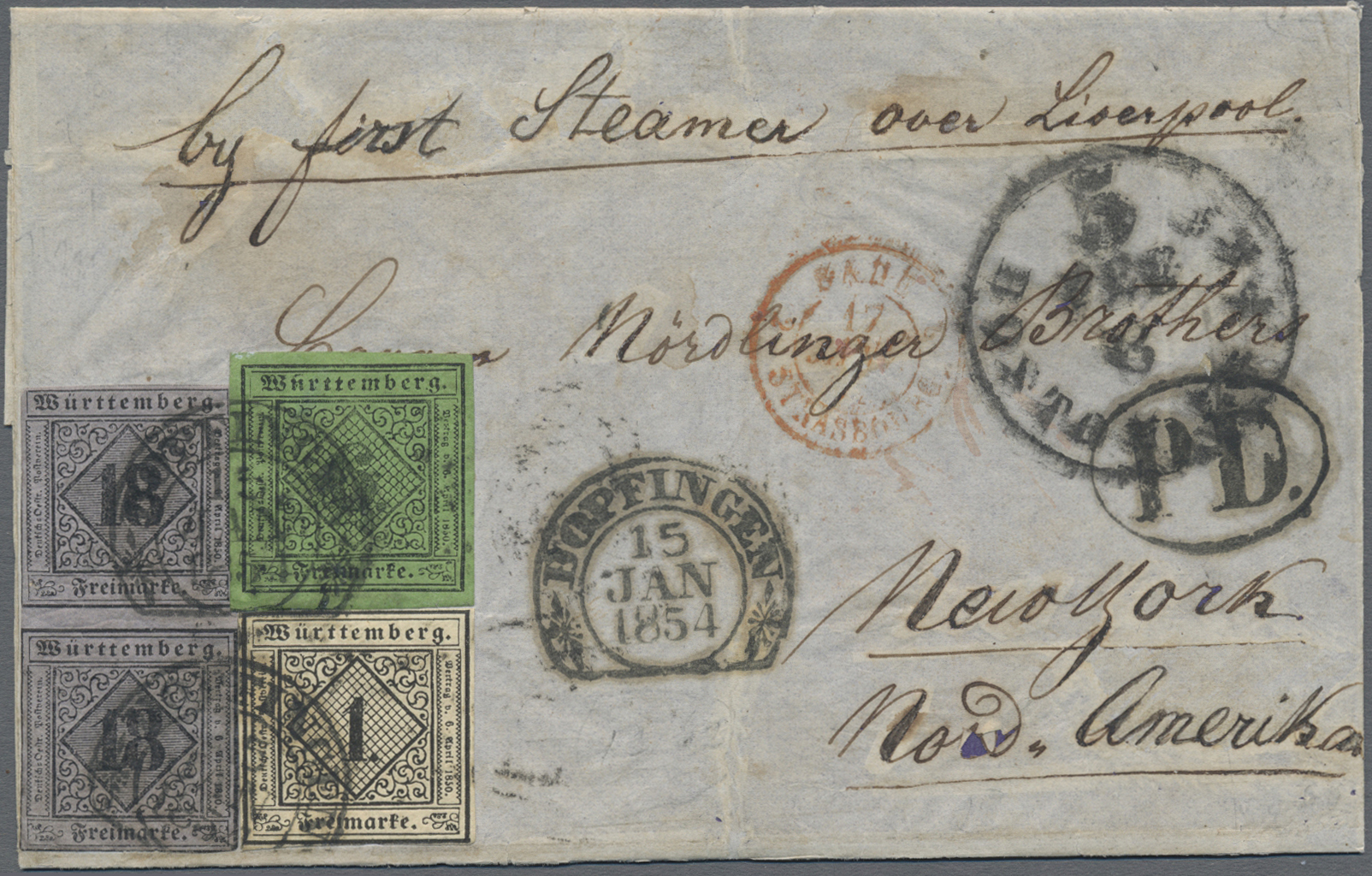 Lot 10328 - Württemberg - Marken und Briefe - Auktionshaus Christoph Gärtner GmbH & Co. KG 57th AUCTION - Day 5 Lot 10328 - Württemberg - Marken und Briefe - Auktionshaus Christoph Gärtner GmbH & Co. KG 57th AUCTION - Day 5