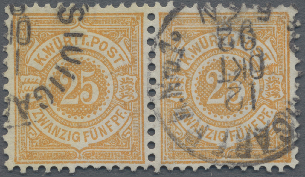 Lot 04902 - Württemberg - Marken und Briefe - Auktionshaus Christoph Gärtner GmbH & Co. KG 57th AUCTION - Day 3 Lot 04902 - Württemberg - Marken und Briefe - Auktionshaus Christoph Gärtner GmbH & Co. KG 57th AUCTION - Day 3