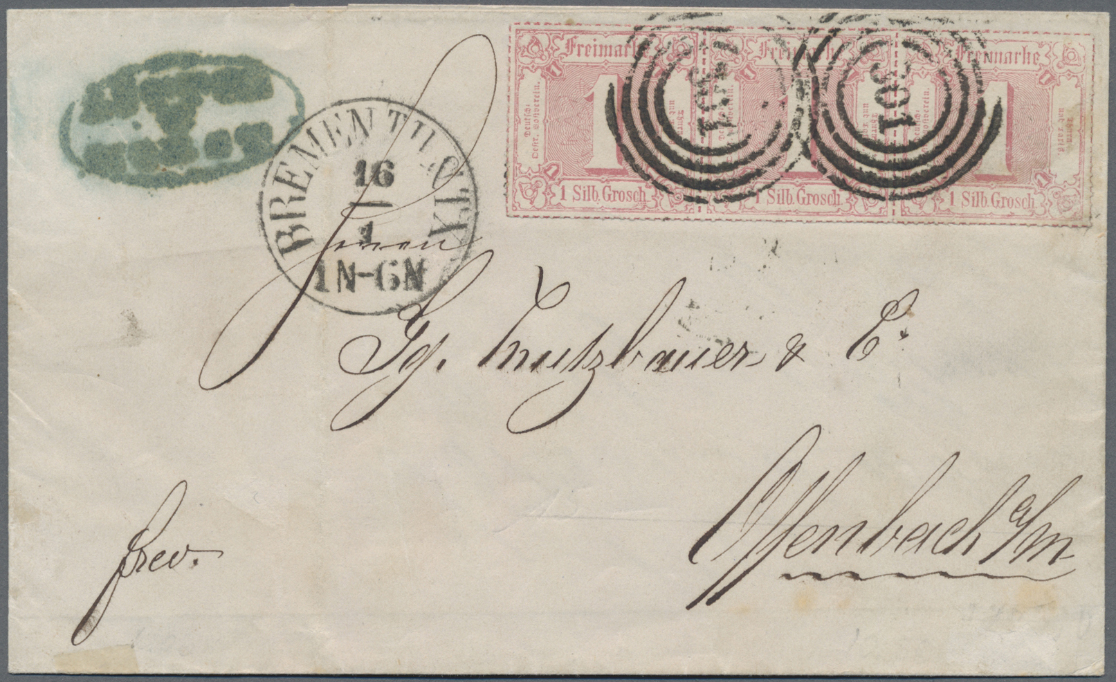 Lot 361 - Bremen - Thurn & Taxis sches Oberpostamt - Auktionshaus Edgar Mohrmann & Co. Internat. Briefmarken-Auktionen GmhH Auction #211 Lot 361 - Bremen - Thurn & Taxis sches Oberpostamt - Auktionshaus Edgar Mohrmann & Co. Internat. Briefmarken-Auktionen GmhH Auction #211