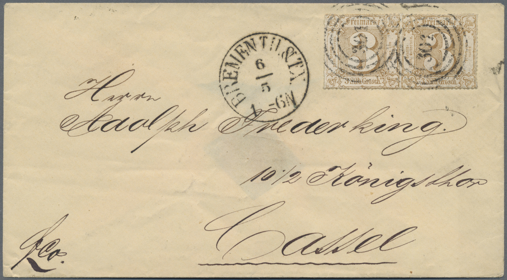 Lot 360 - Bremen - Thurn & Taxis sches Oberpostamt - Auktionshaus Edgar Mohrmann & Co. Internat. Briefmarken-Auktionen GmhH Auction #211 Lot 360 - Bremen - Thurn & Taxis sches Oberpostamt - Auktionshaus Edgar Mohrmann & Co. Internat. Briefmarken-Auktionen GmhH Auction #211