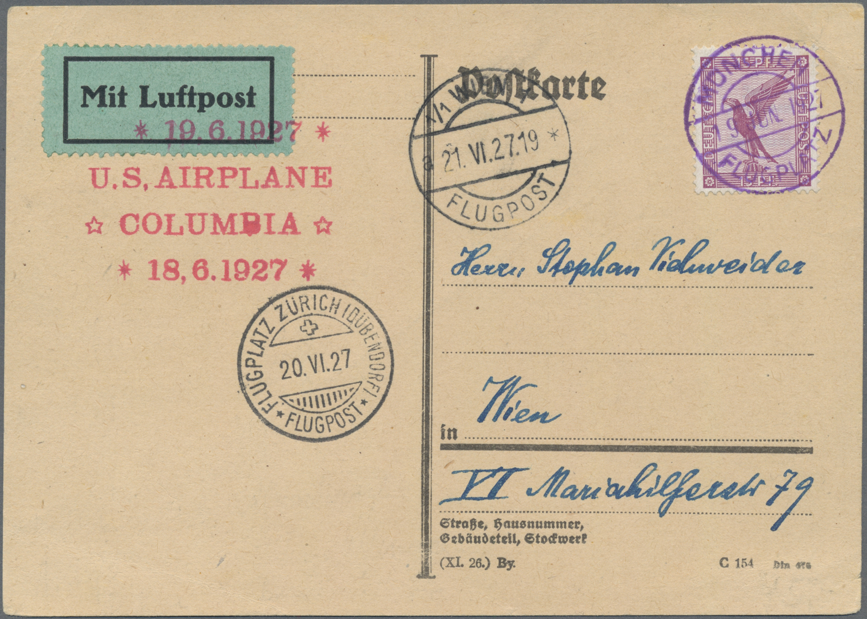 Lot 02239A - flugpost deutschland - Auktionshaus Christoph Gärtner GmbH & Co. KG 58th AUCTION - Day 2 Lot 02239A - flugpost deutschland - Auktionshaus Christoph Gärtner GmbH & Co. KG 58th AUCTION - Day 2
