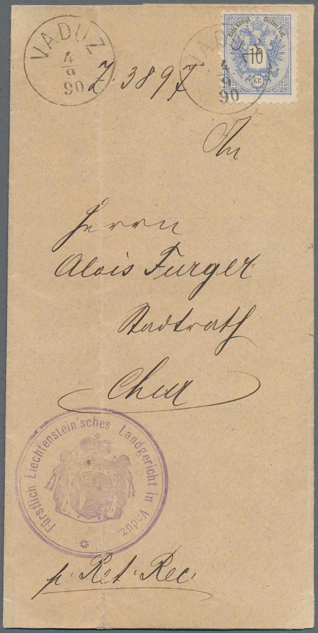 Lot 03419 - Österreich - Verwendung in Liechtenstein - Auktionshaus Christoph Gärtner GmbH & Co. KG 58th AUCTION - Day 2 Lot 03419 - Österreich - Verwendung in Liechtenstein - Auktionshaus Christoph Gärtner GmbH & Co. KG 58th AUCTION - Day 2