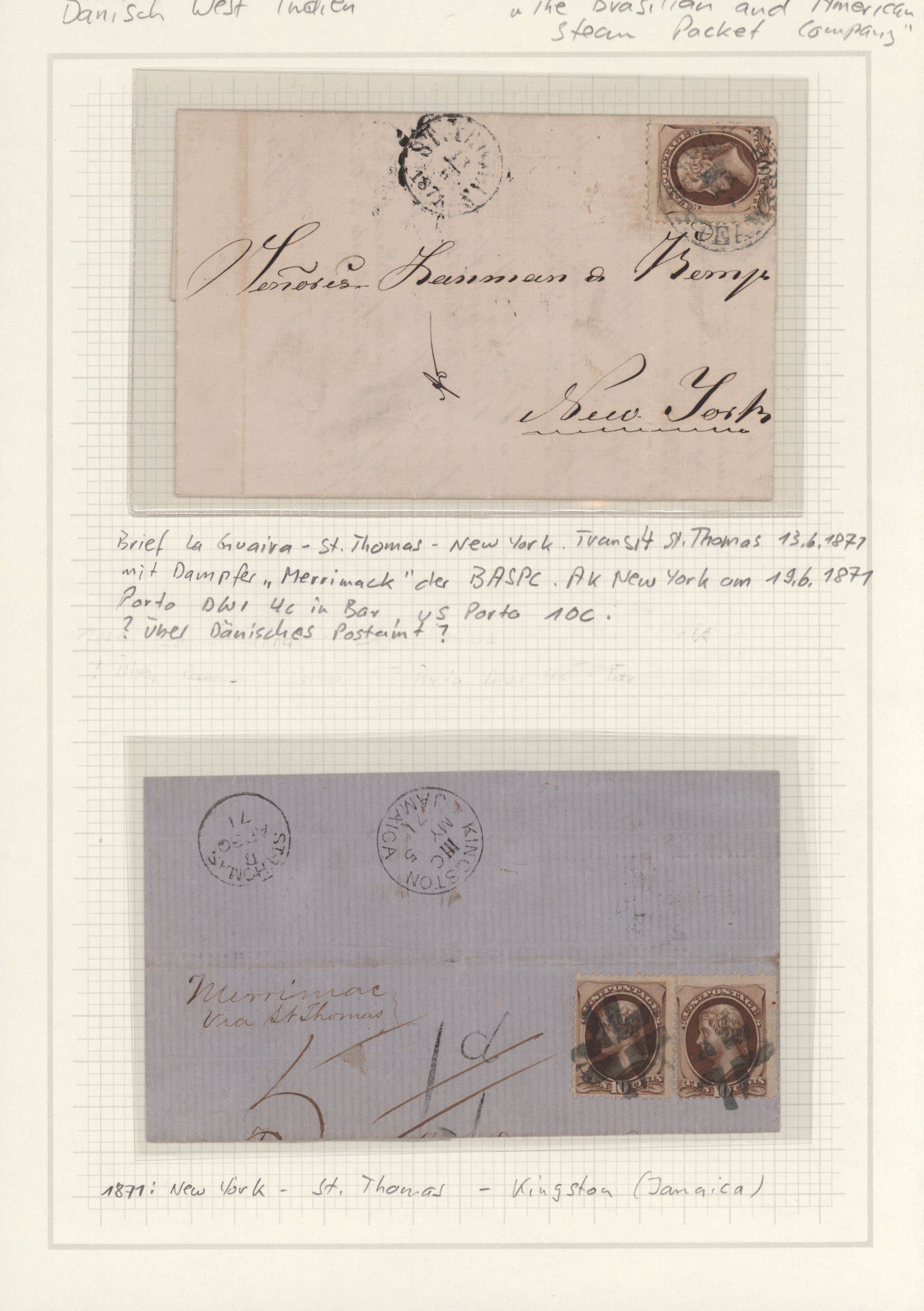 Lot 07263 - Dänisch-Westindien - Besonderheiten - Auktionshaus Christoph Gärtner GmbH & Co. KG 56th AUCTION - Day 4 Lot 07263 - Dänisch-Westindien - Besonderheiten - Auktionshaus Christoph Gärtner GmbH & Co. KG 56th AUCTION - Day 4