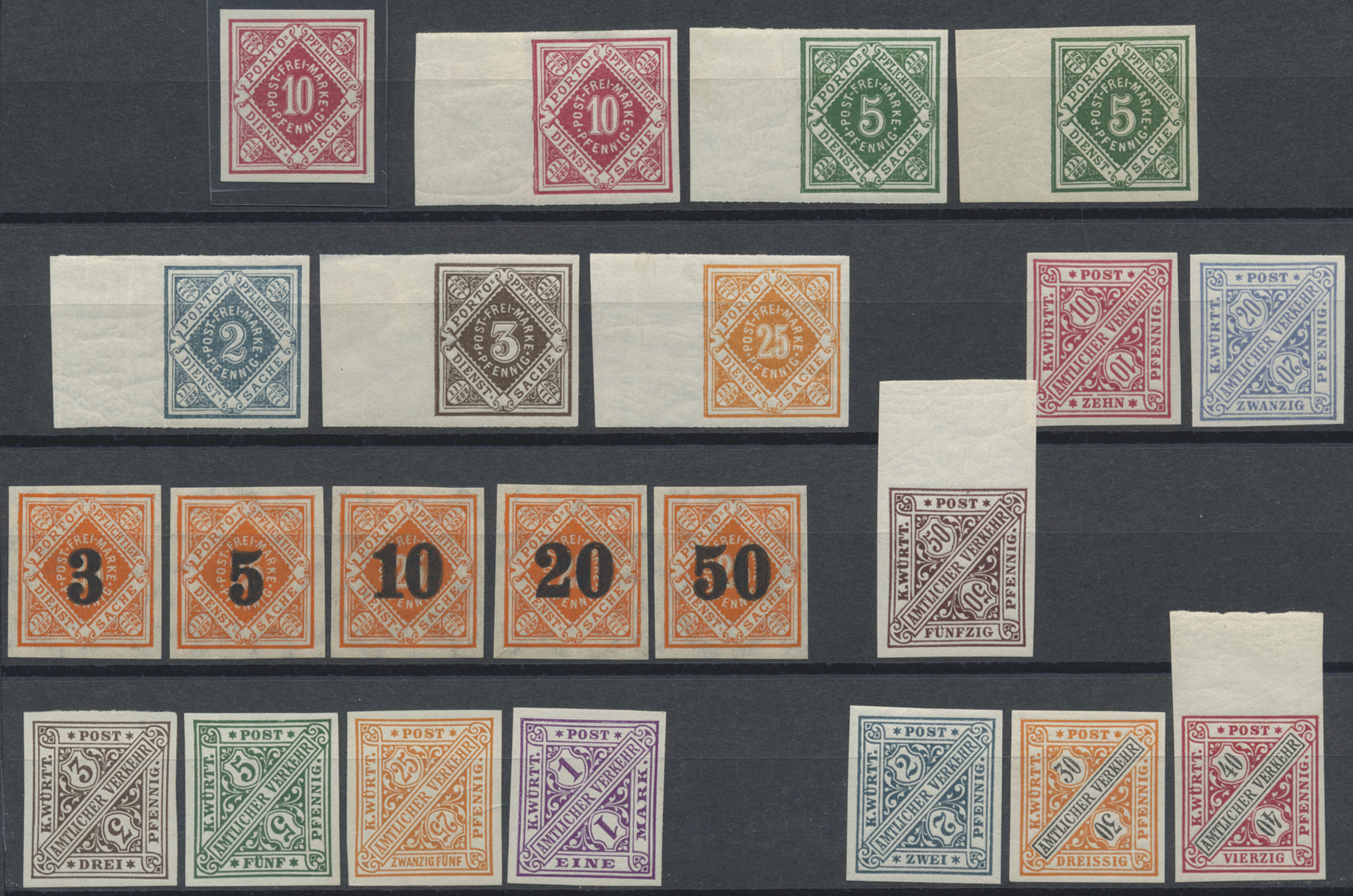Lot 10383 - Württemberg - Marken und Briefe  -  Auktionshaus Christoph Gärtner GmbH & Co. KG 57th AUCTION - Day 5