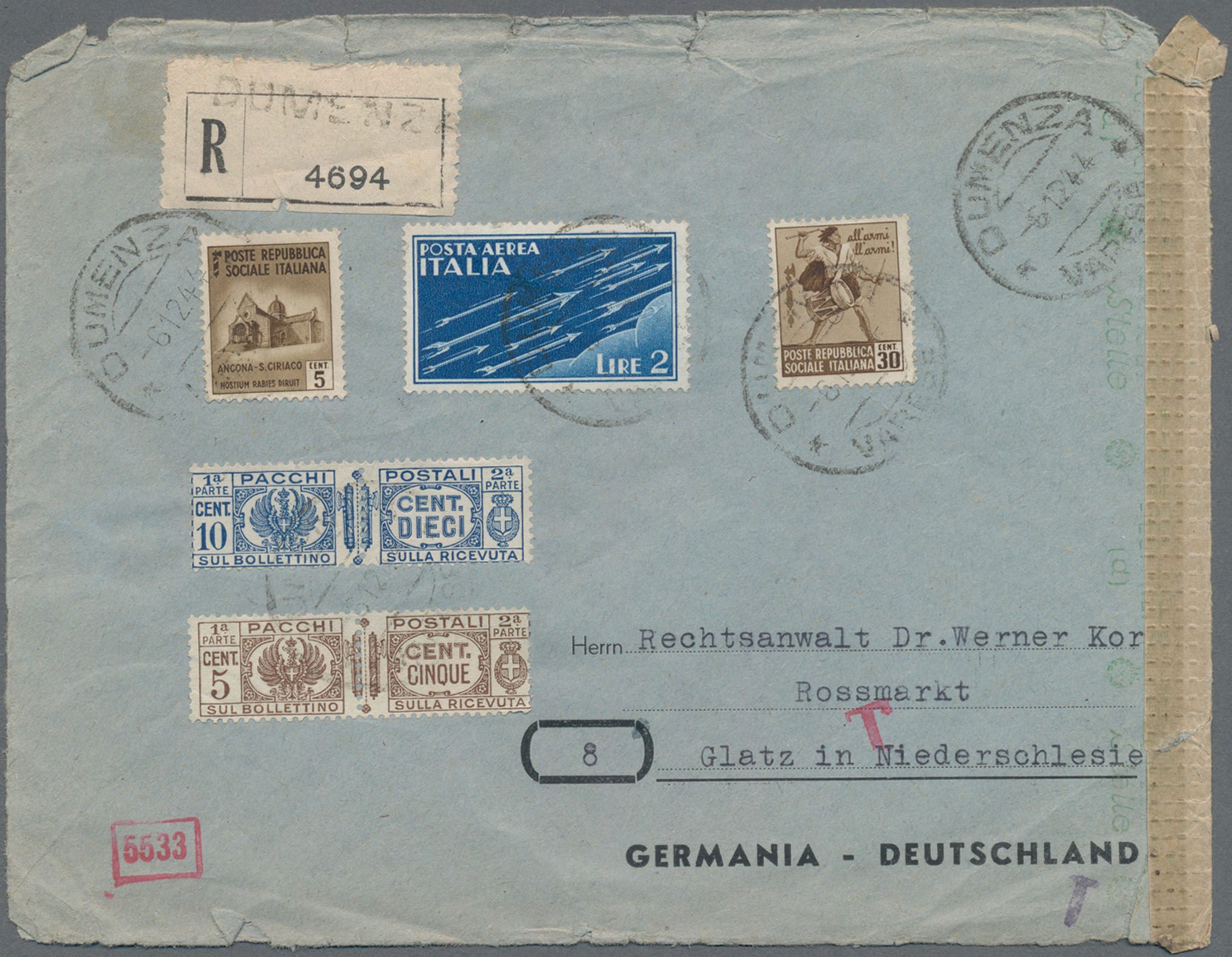 Lot 02924 - italien - paketmarken - Auktionshaus Christoph Gärtner GmbH & Co. KG 58th AUCTION - Day 2 Lot 02924 - italien - paketmarken - Auktionshaus Christoph Gärtner GmbH & Co. KG 58th AUCTION - Day 2