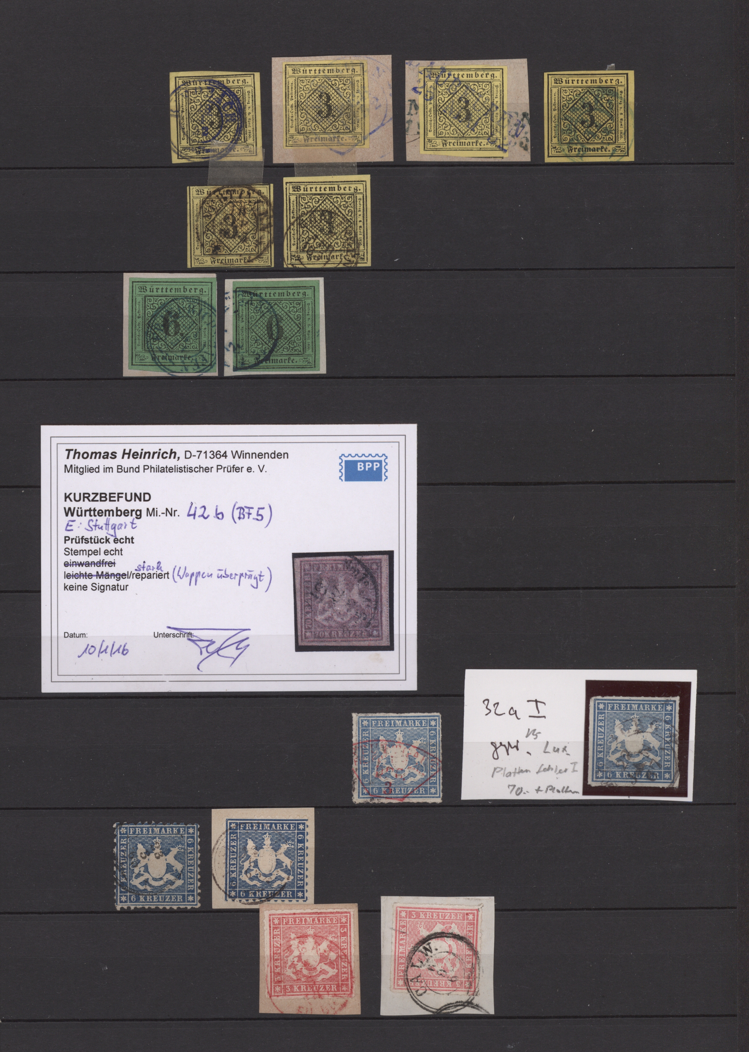 Lot 10354 - Württemberg - Marken und Briefe  -  Auktionshaus Christoph Gärtner GmbH & Co. KG 57th AUCTION - Day 5