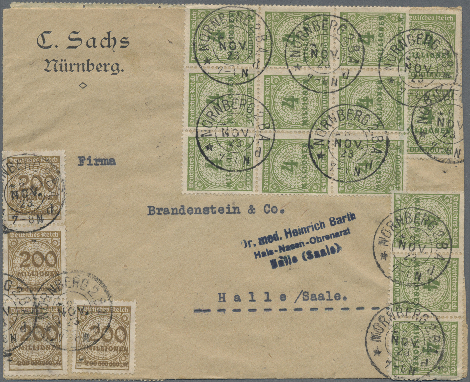 Lot 04895 - Deutsches Reich - Inflation  -  Auktionshaus Christoph Gärtner GmbH & Co. KG 56th AUCTION - Day 3