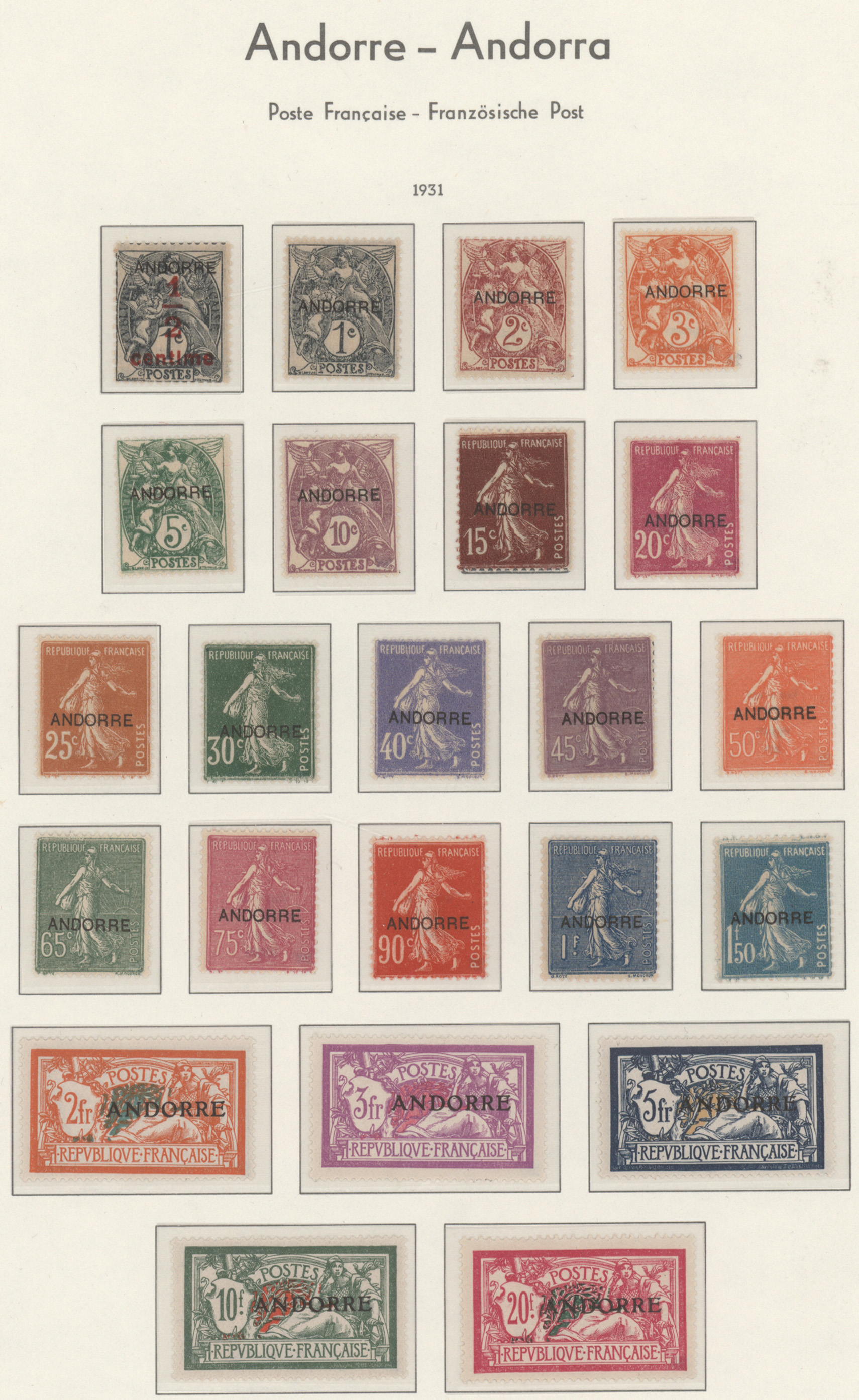 Lot 12005 - andorra - französische post - Auktionshaus Christoph Gärtner GmbH & Co. KG 58th AUCTION - Day 4 Lot 12005 - andorra - französische post - Auktionshaus Christoph Gärtner GmbH & Co. KG 58th AUCTION - Day 4