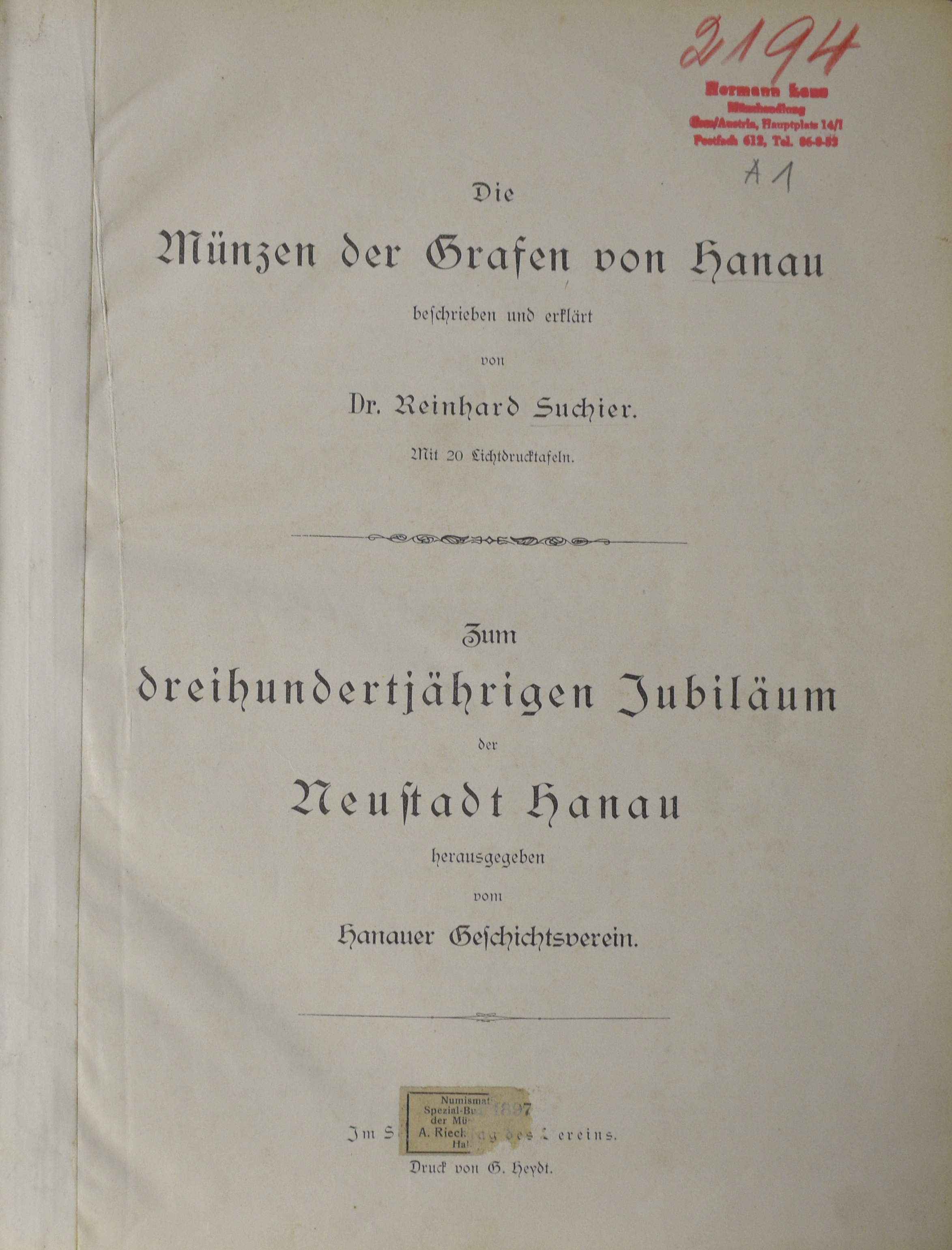 Lot 01797 - Literatur | Münzen - Auktionshaus Christoph Gärtner GmbH & Co. KG 55th AUCTION - Day 1 Lot 01797 - Literatur | Münzen - Auktionshaus Christoph Gärtner GmbH & Co. KG 55th AUCTION - Day 1