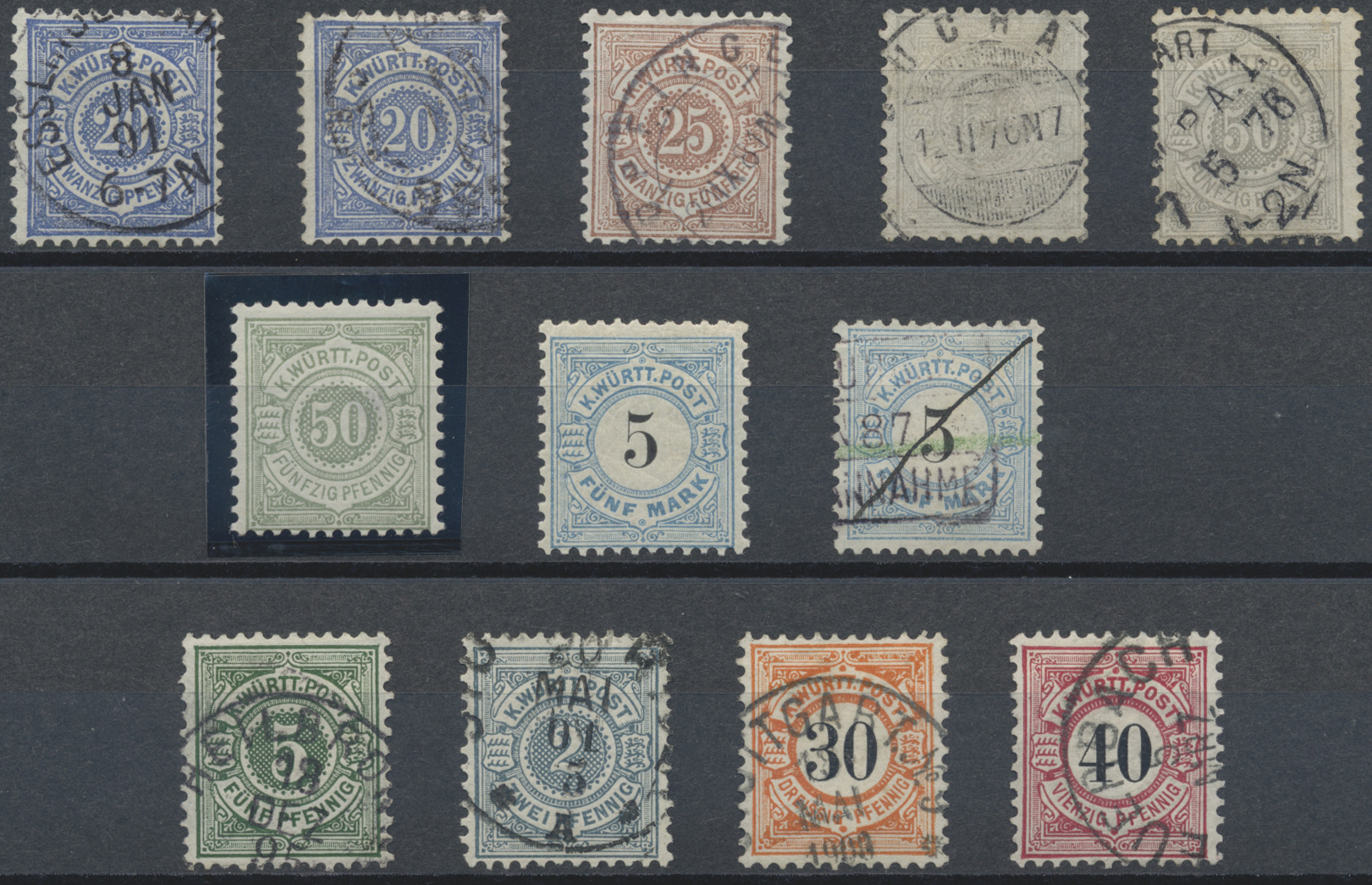 Lot 10372 - Württemberg - Marken und Briefe  -  Auktionshaus Christoph Gärtner GmbH & Co. KG 57th AUCTION - Day 5