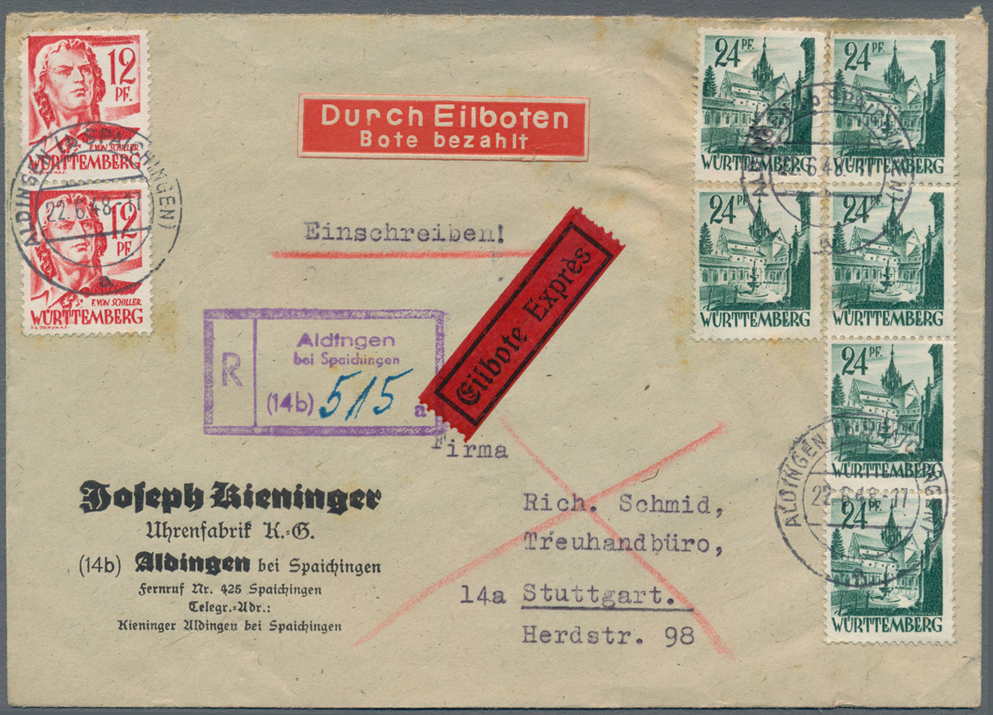 Lot 15109 - französische zone - Auktionshaus Christoph Gärtner GmbH & Co. KG 58th AUCTION - Day 5 Lot 15109 - französische zone - Auktionshaus Christoph Gärtner GmbH & Co. KG 58th AUCTION - Day 5
