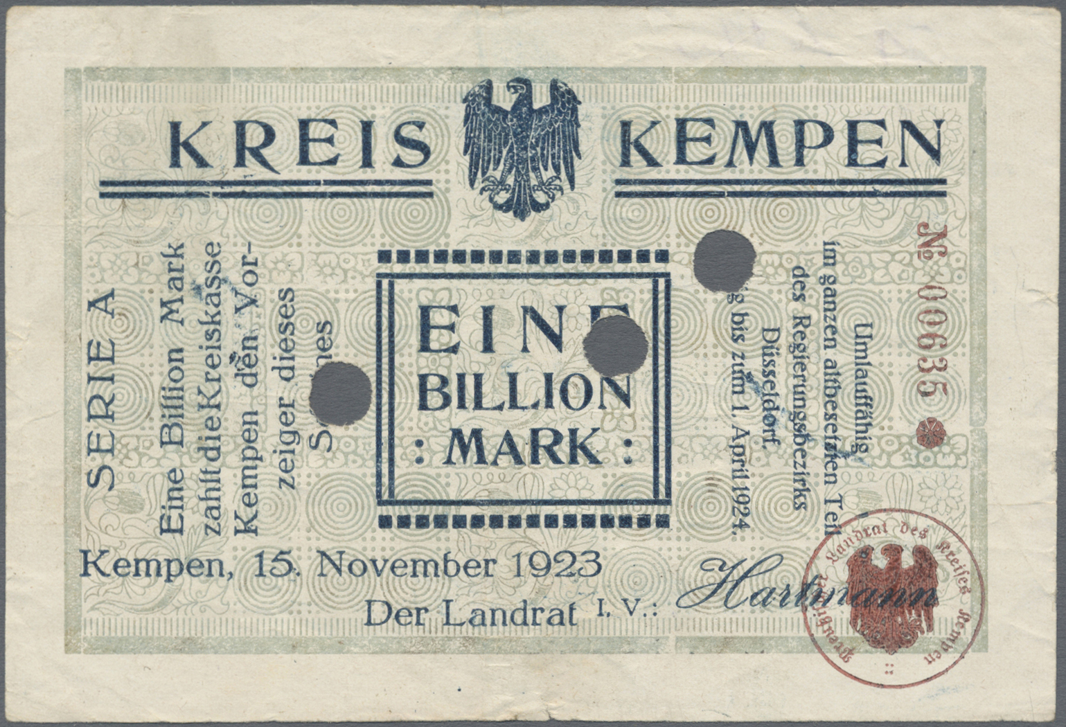 Lot 00755 - Deutschland - Notgeld - Rheinland | Banknoten  -  Auktionshaus Christoph Gärtner GmbH & Co. KG 56th AUCTION - Day 1