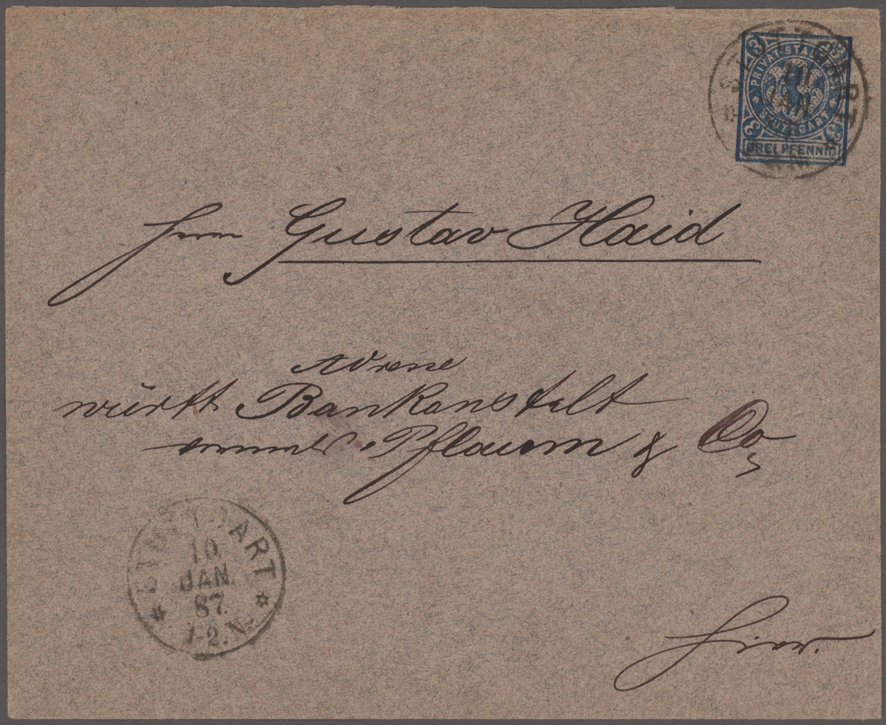Lot 10806 - Deutsches Reich - Privatpost (Stadtpost)  -  Auktionshaus Christoph Gärtner GmbH & Co. KG 57th AUCTION - Day 5