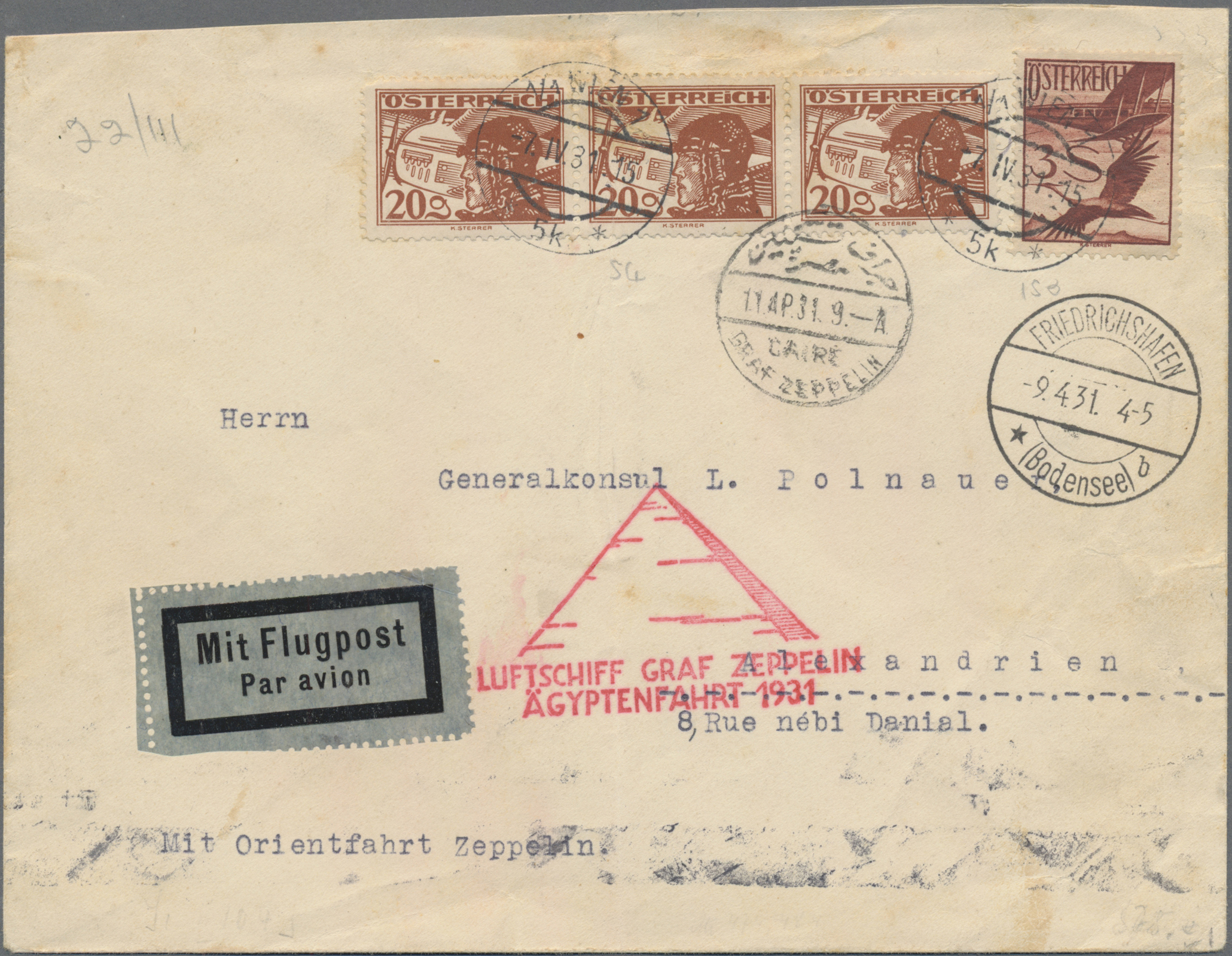 Lot 3662B - zeppelinpost europa  -  Auktionshaus Christoph Gärtner GmbH & Co. KG 54th AUCTION - Day 2