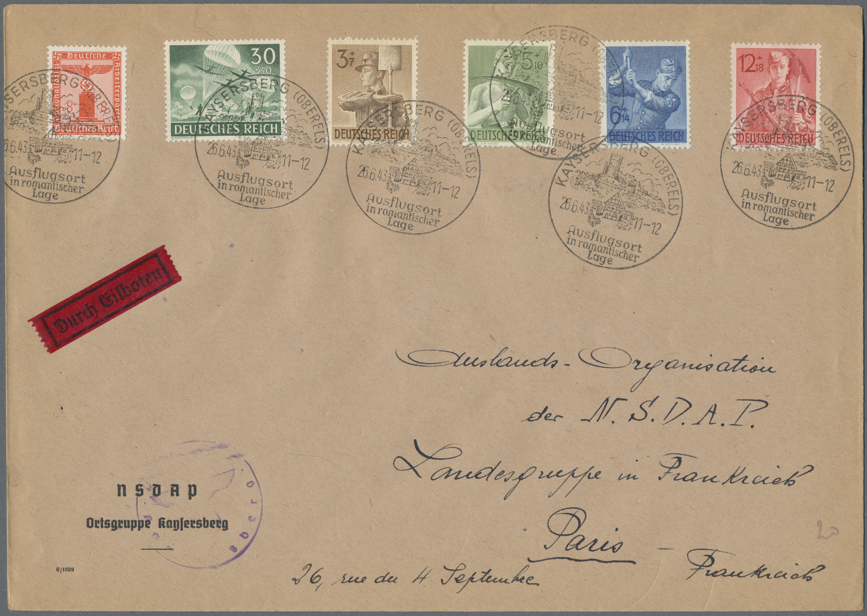 Lot 08735 - Deutsches Reich - 3. Reich  -  Auktionshaus Christoph Gärtner GmbH & Co. KG 53rd AUCTION - Day 5, Collections Estates, Germany, Picture Postcards