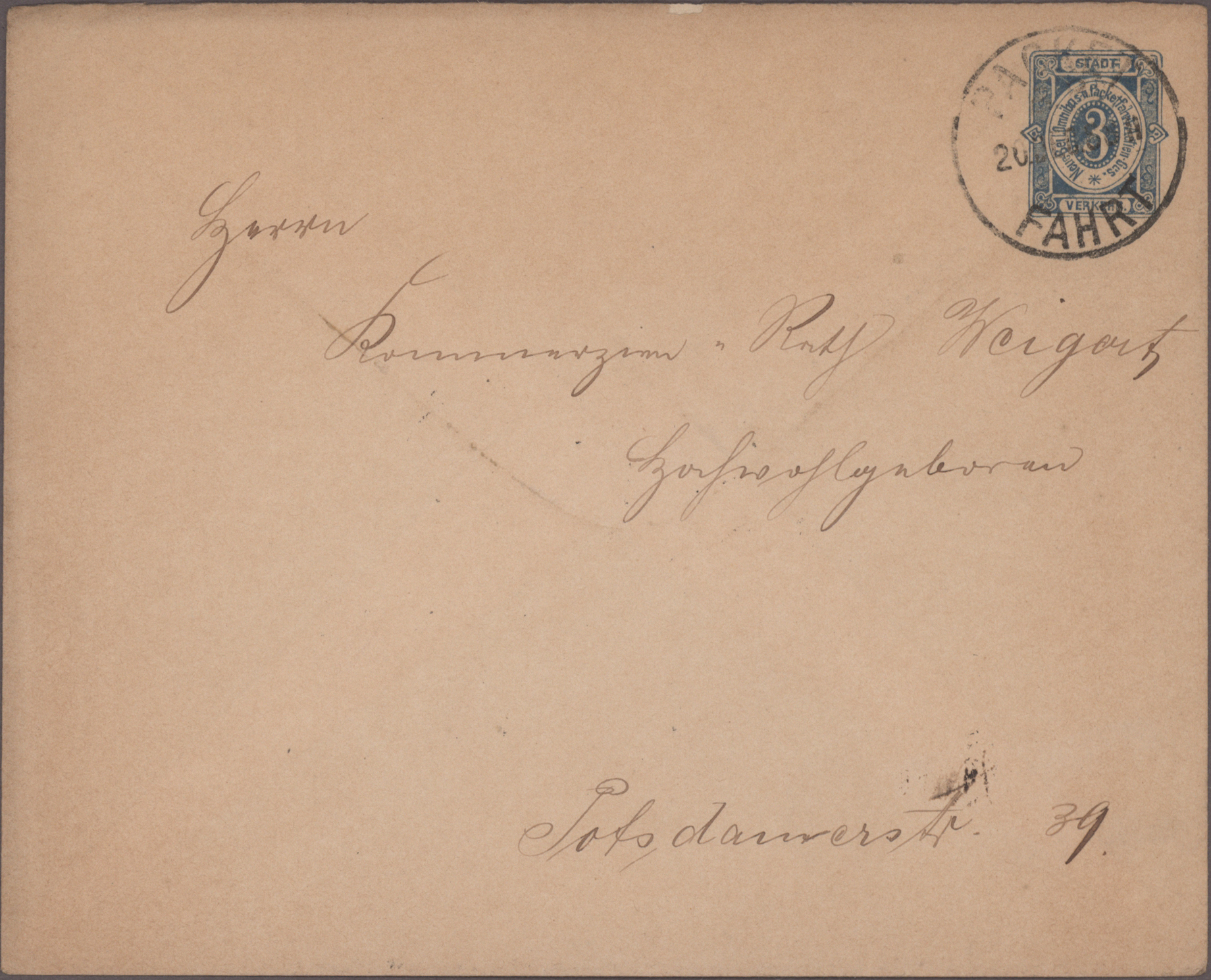 Lot 10770 - Deutsches Reich - Privatpost (Stadtpost) - Auktionshaus Christoph Gärtner GmbH & Co. KG 57th AUCTION - Day 5 Lot 10770 - Deutsches Reich - Privatpost (Stadtpost) - Auktionshaus Christoph Gärtner GmbH & Co. KG 57th AUCTION - Day 5