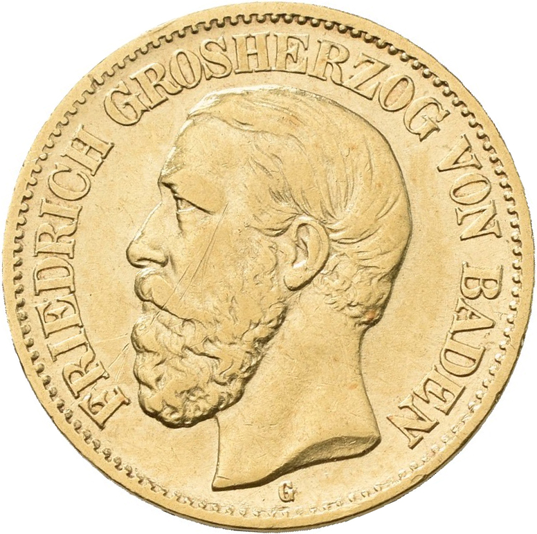 Lot 13347 - Baden - Anlagegold | Goldmünzen 5, 10 und 20 Mark - Deutsches Kaiserreich - Auktionshaus Christoph Gärtner GmbH & Co. KG 53rd AUCTION - Day 6 Coins & Banknotes Lot 13347 - Baden - Anlagegold | Goldmünzen 5, 10 und 20 Mark - Deutsches Kaiserreich - Auktionshaus Christoph Gärtner GmbH & Co. KG 53rd AUCTION - Day 6 Coins & Banknotes