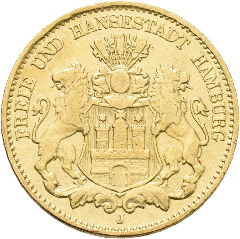 Lot 13356 - Hamburg - Anlagegold | Goldmünzen 5, 10 und 20 Mark - Deutsches Kaiserreich - Auktionshaus Christoph Gärtner GmbH & Co. KG 53rd AUCTION - Day 6 Coins & Banknotes Lot 13356 - Hamburg - Anlagegold | Goldmünzen 5, 10 und 20 Mark - Deutsches Kaiserreich - Auktionshaus Christoph Gärtner GmbH & Co. KG 53rd AUCTION - Day 6 Coins & Banknotes