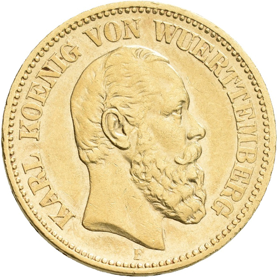 Lot 13369 - Württemberg - Anlagegold | Goldmünzen 5, 10 und 20 Mark - Deutsches Kaiserreich - Auktionshaus Christoph Gärtner GmbH & Co. KG 53rd AUCTION - Day 6 Coins & Banknotes Lot 13369 - Württemberg - Anlagegold | Goldmünzen 5, 10 und 20 Mark - Deutsches Kaiserreich - Auktionshaus Christoph Gärtner GmbH & Co. KG 53rd AUCTION - Day 6 Coins & Banknotes