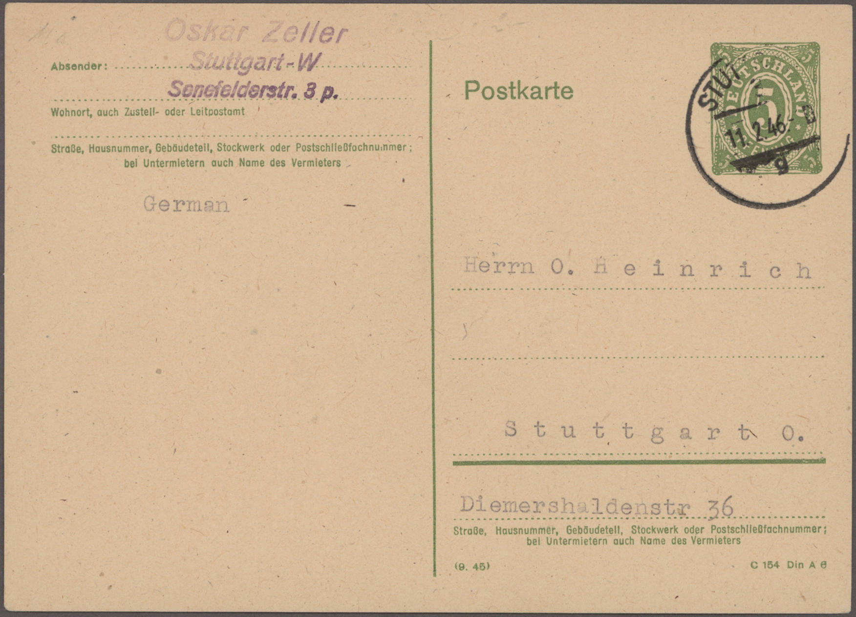 Lot 15208 - Bizone - Ganzsachen - Auktionshaus Christoph Gärtner GmbH & Co. KG 58th AUCTION - Day 5 Lot 15208 - Bizone - Ganzsachen - Auktionshaus Christoph Gärtner GmbH & Co. KG 58th AUCTION - Day 5