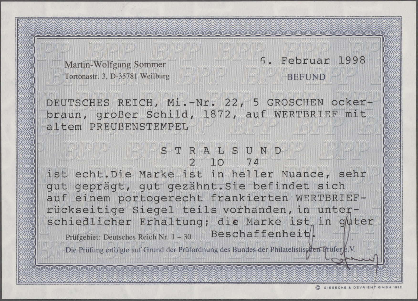 Lot 23240 - Deutsches Reich - Brustschild  -  Auktionshaus Christoph Gärtner GmbH & Co. KG 50th Auction Anniversary Auction - Day 7