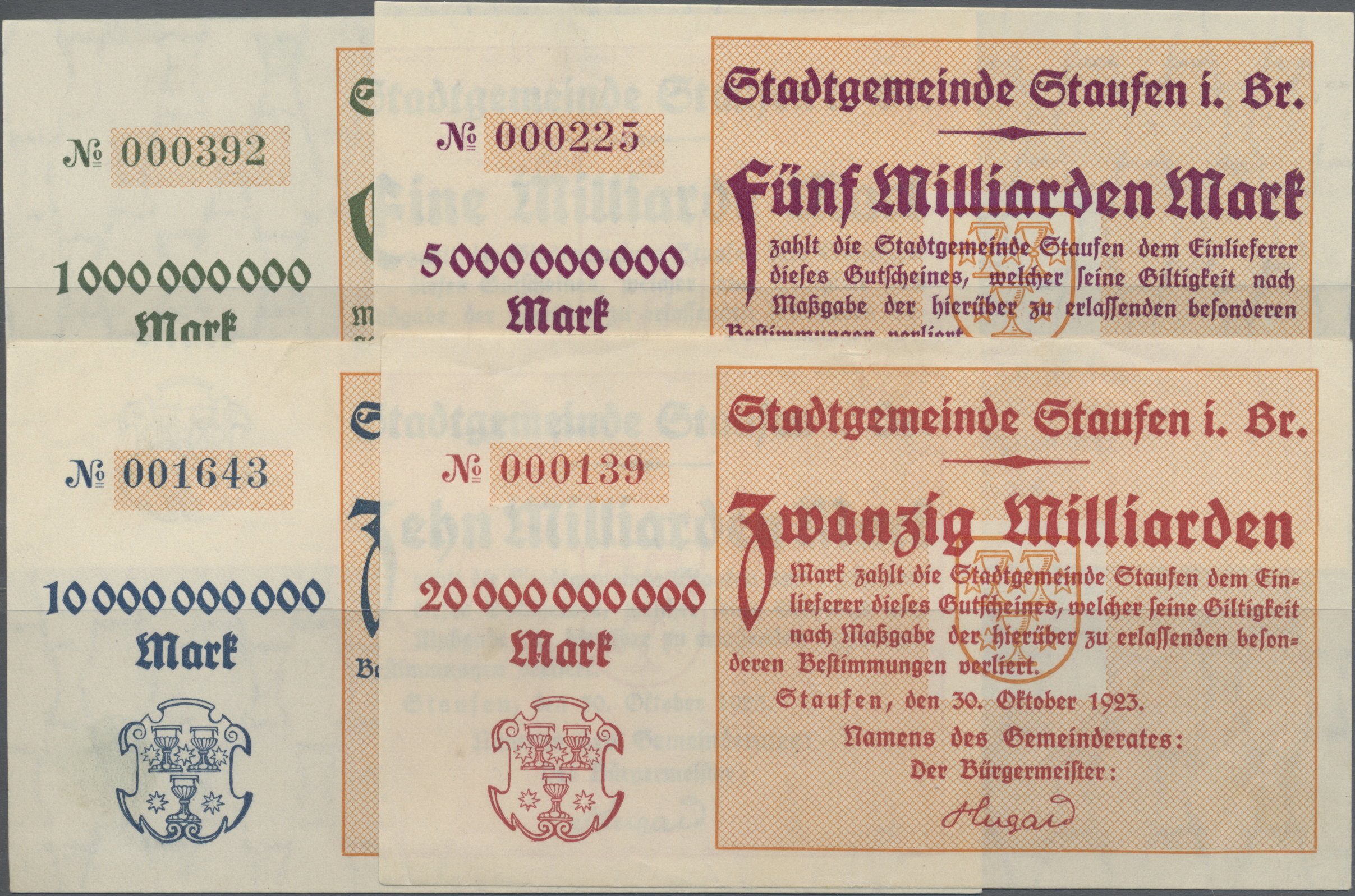 Lot 14660 - Deutschland - Notgeld - Baden | Banknoten - Auktionshaus Christoph Gärtner GmbH & Co. KG 53rd AUCTION - Day 6 Coins & Banknotes Lot 14660 - Deutschland - Notgeld - Baden | Banknoten - Auktionshaus Christoph Gärtner GmbH & Co. KG 53rd AUCTION - Day 6 Coins & Banknotes