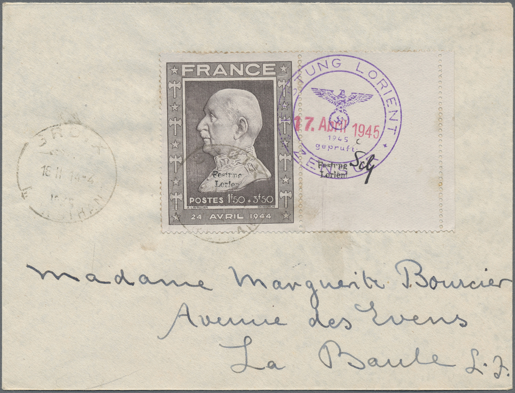 Lot 10728 - Dt. Besetzung II WK - Frankreich - Festung Lorient  -  Auktionshaus Christoph Gärtner GmbH & Co. KG 58th AUCTION - Day 3