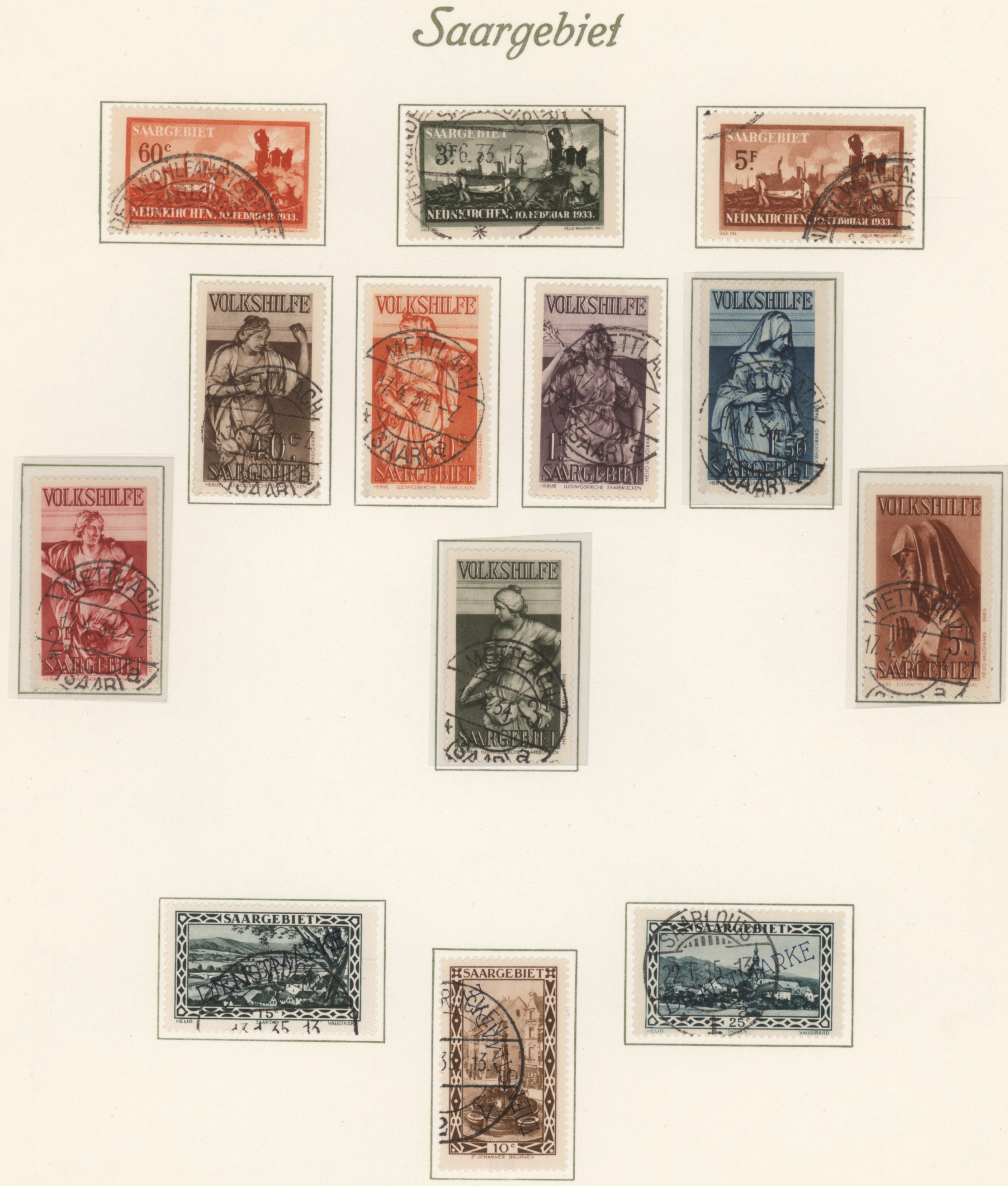 Lot 14517 - Deutsche Abstimmungsgebiete: Saargebiet  -  Auktionshaus Christoph Gärtner GmbH & Co. KG 58th AUCTION - Day 5