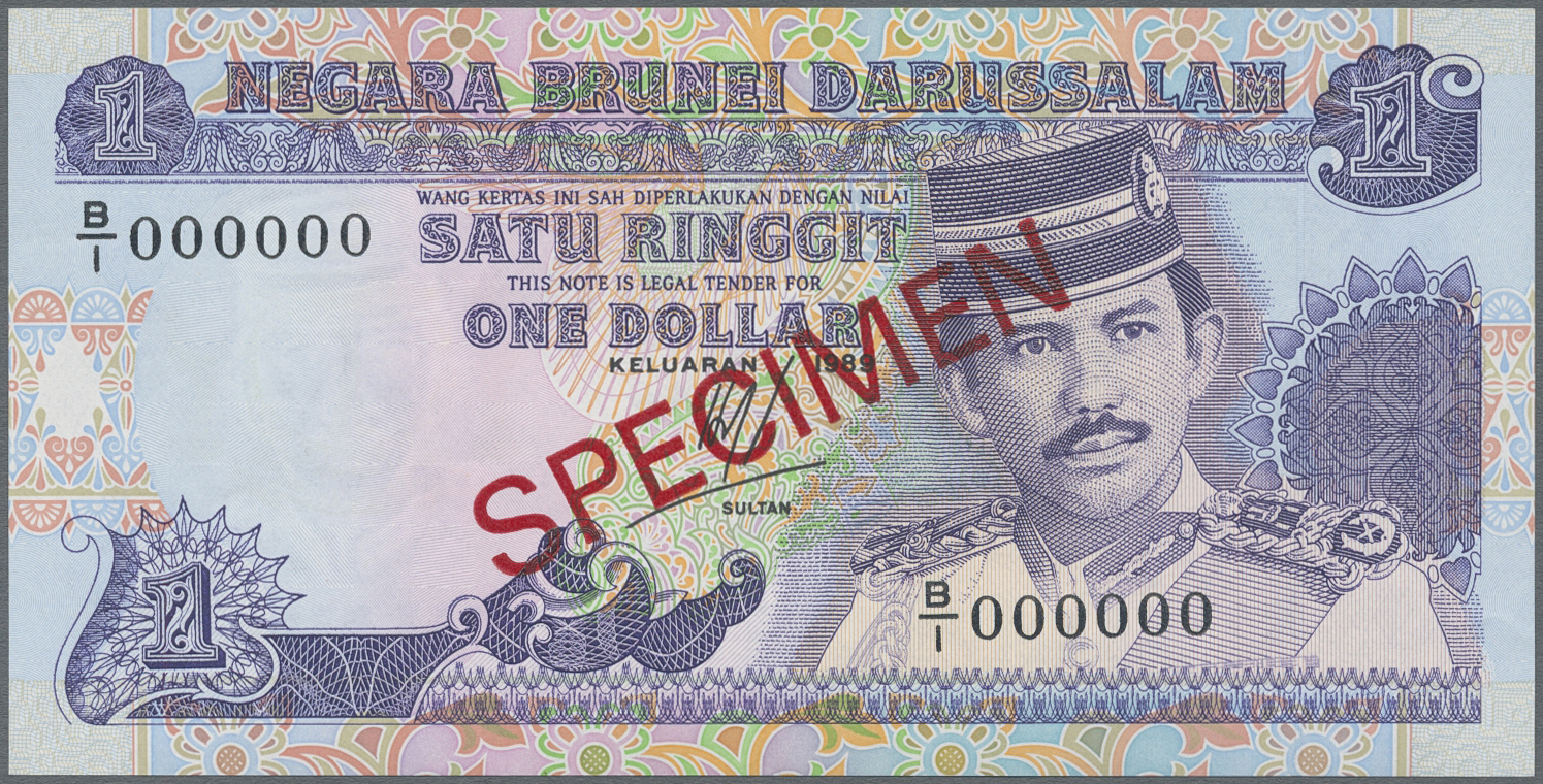 Lot 01222 - Brunei | Banknoten - Auktionshaus Christoph Gärtner GmbH & Co. KG Sale #45 Banknotes Worldwide Lot 01222 - Brunei | Banknoten - Auktionshaus Christoph Gärtner GmbH & Co. KG Sale #45 Banknotes Worldwide
