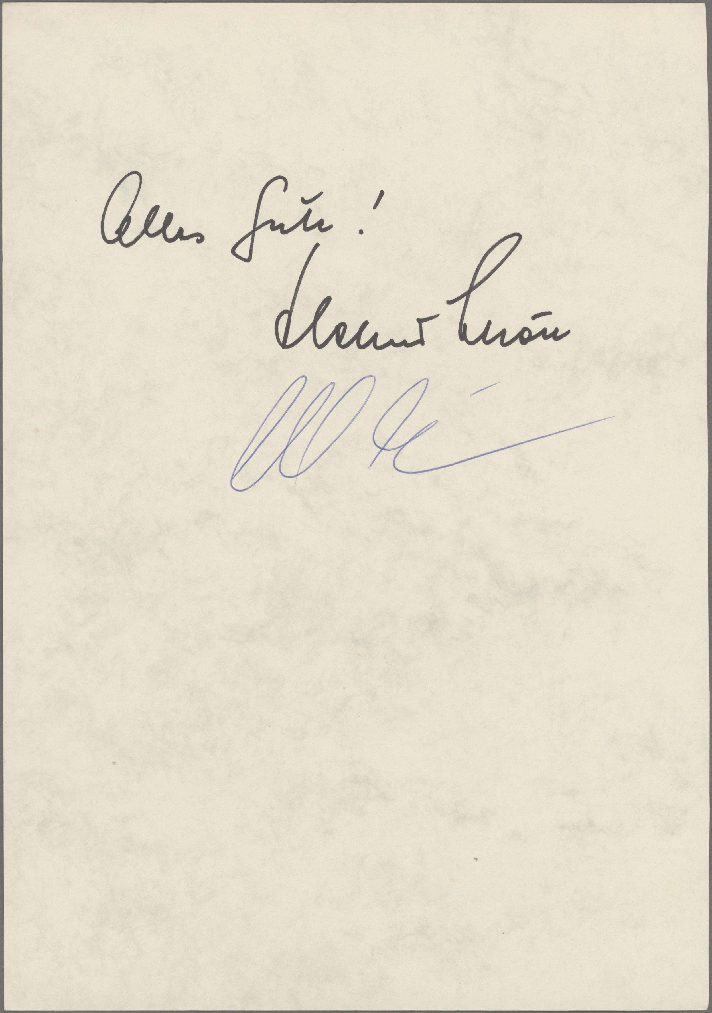 Lot 04670 - autographen  -  Auktionshaus Christoph Gärtner GmbH & Co. KG 53rd AUCTION - Day 3 Germany