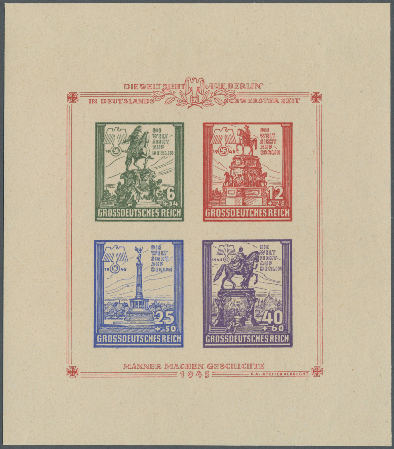 Stamp Auction Deutsches Reich Besonderheiten Auction 40 Germany