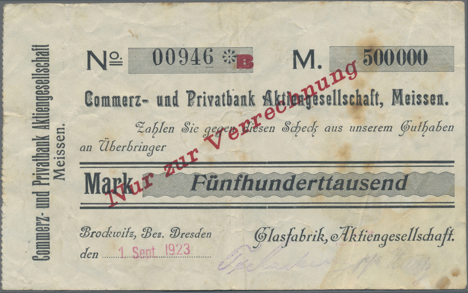 Lot 14858 - Deutschland - Notgeld - Sachsen | Banknoten - Auktionshaus Christoph Gärtner GmbH & Co. KG 53rd AUCTION - Day 6 Coins & Banknotes Lot 14858 - Deutschland - Notgeld - Sachsen | Banknoten - Auktionshaus Christoph Gärtner GmbH & Co. KG 53rd AUCTION - Day 6 Coins & Banknotes