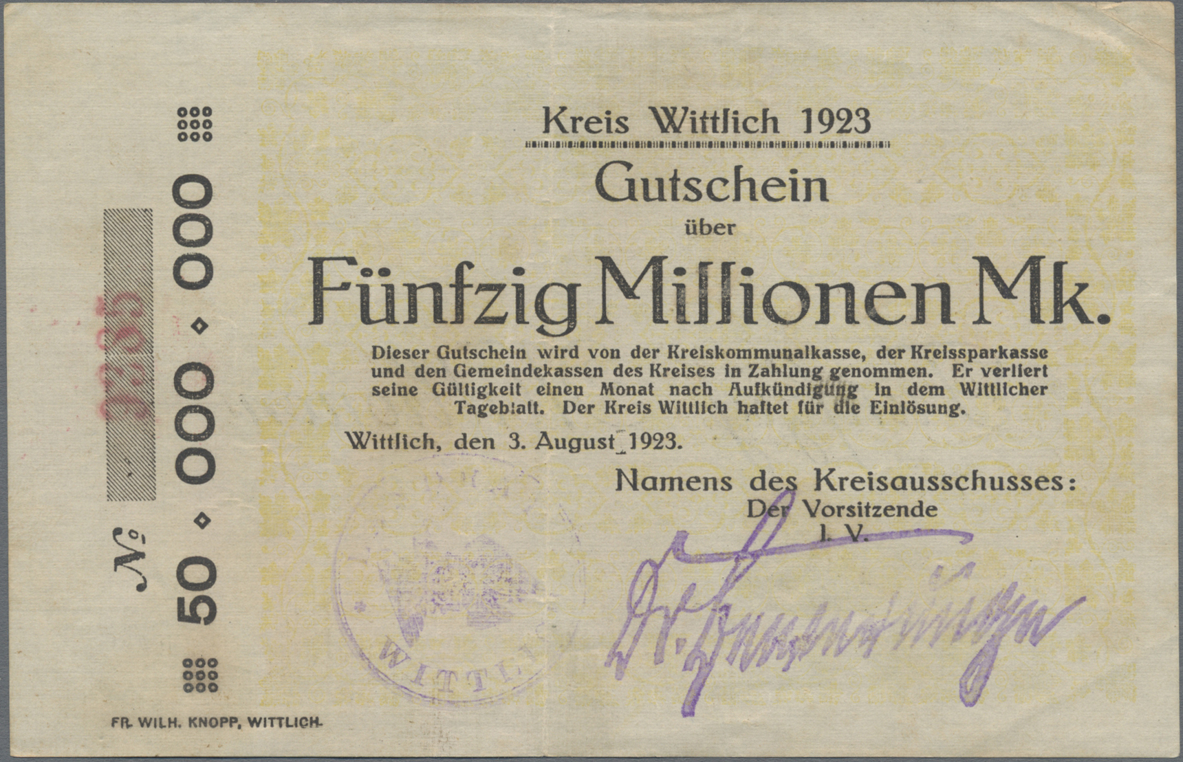 Lot 14855 - Deutschland - Notgeld - Rheinland | Banknoten  -  Auktionshaus Christoph Gärtner GmbH & Co. KG 53rd AUCTION - Day 6 Coins & Banknotes