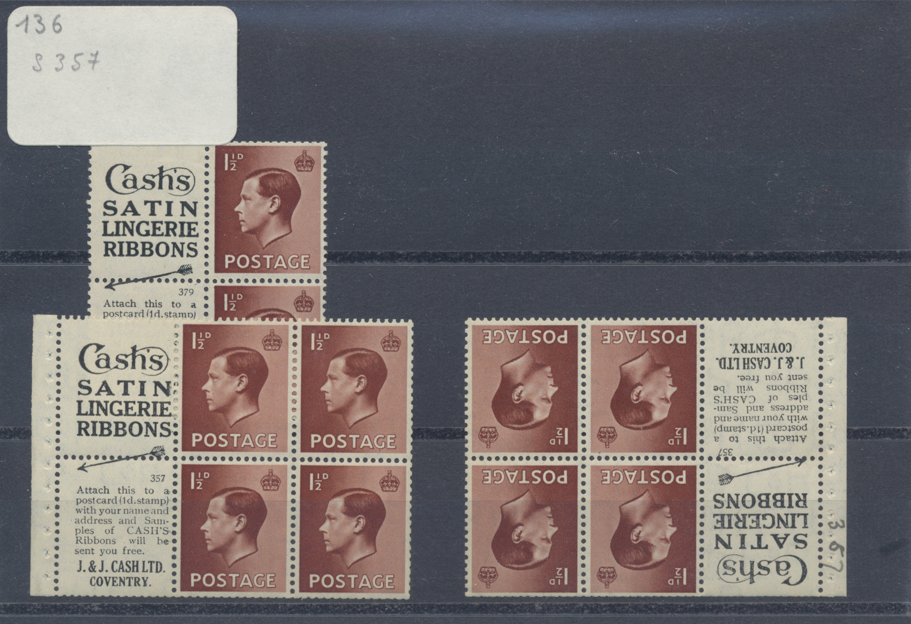 Lot 12202 - Großbritannien - Zusammendrucke - Auktionshaus Christoph Gärtner GmbH & Co. KG 58th AUCTION - Day 4 Lot 12202 - Großbritannien - Zusammendrucke - Auktionshaus Christoph Gärtner GmbH & Co. KG 58th AUCTION - Day 4