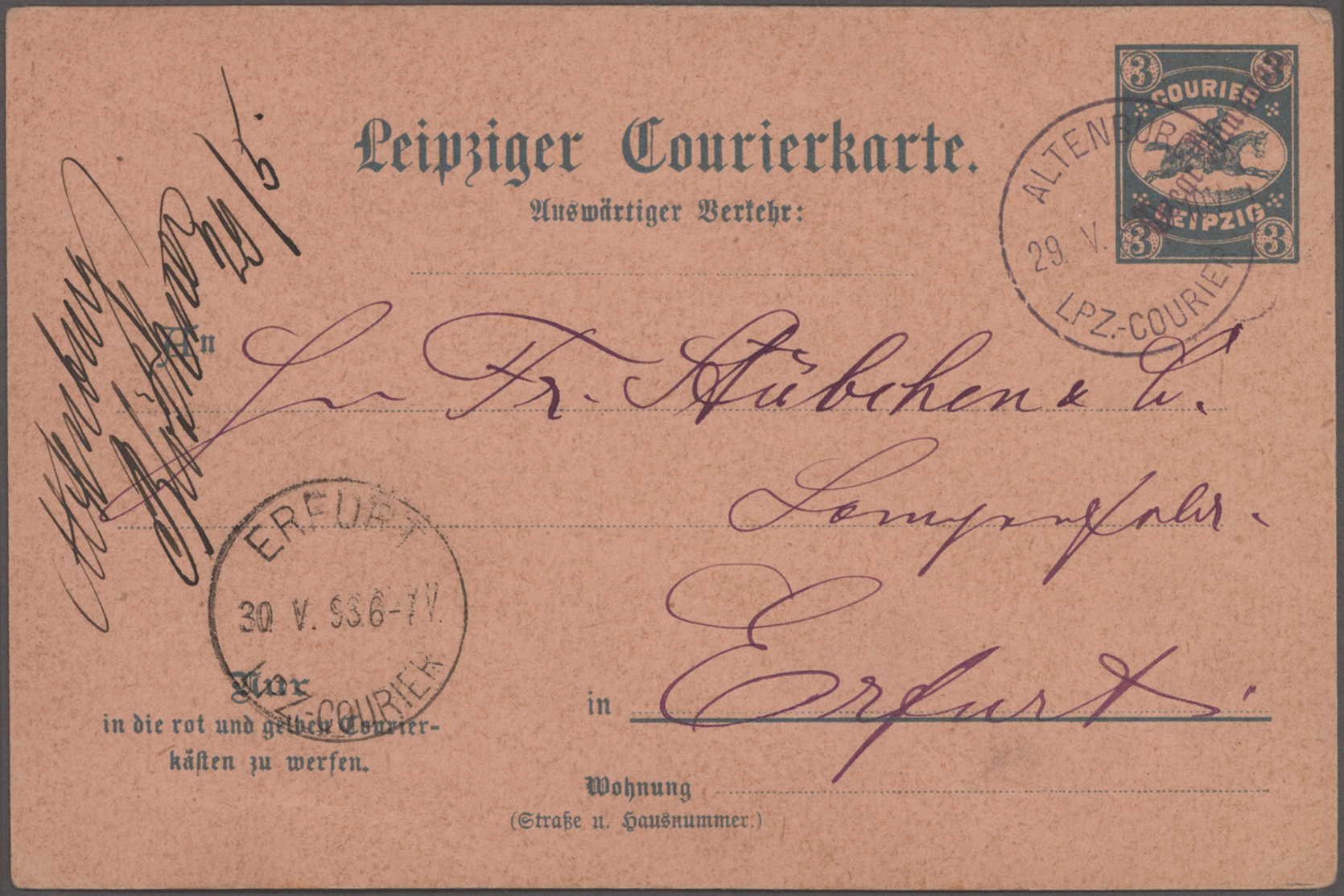Lot 10206 - Deutsches Reich - Privatpost (Stadtpost) - Auktionshaus Christoph Gärtner GmbH & Co. KG 58th AUCTION - Day 3 Lot 10206 - Deutsches Reich - Privatpost (Stadtpost) - Auktionshaus Christoph Gärtner GmbH & Co. KG 58th AUCTION - Day 3