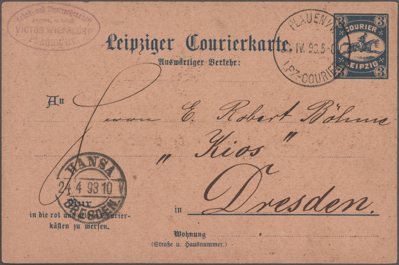 Lot 10449 - Deutsches Reich - Privatpost (Stadtpost)  -  Auktionshaus Christoph Gärtner GmbH & Co. KG 58th AUCTION - Day 3