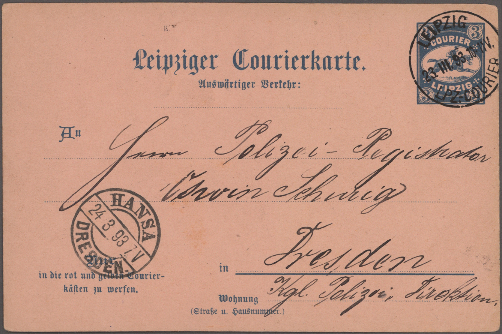 Lot 10398 - Deutsches Reich - Privatpost (Stadtpost) - Auktionshaus Christoph Gärtner GmbH & Co. KG 58th AUCTION - Day 3 Lot 10398 - Deutsches Reich - Privatpost (Stadtpost) - Auktionshaus Christoph Gärtner GmbH & Co. KG 58th AUCTION - Day 3