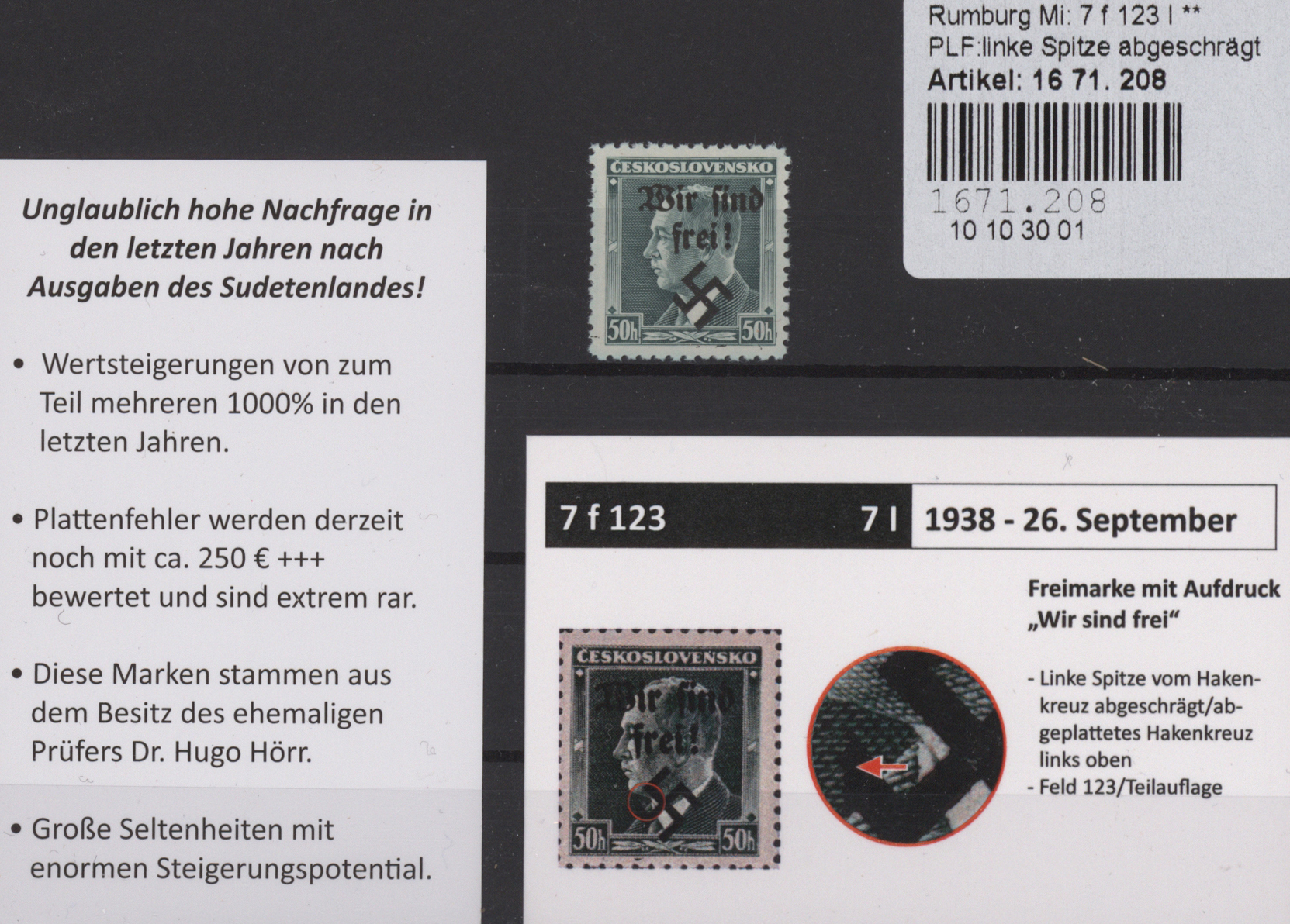 Lot 14572 - sudetenland - rumburg  -  Auktionshaus Christoph Gärtner GmbH & Co. KG 58th AUCTION - Day 5