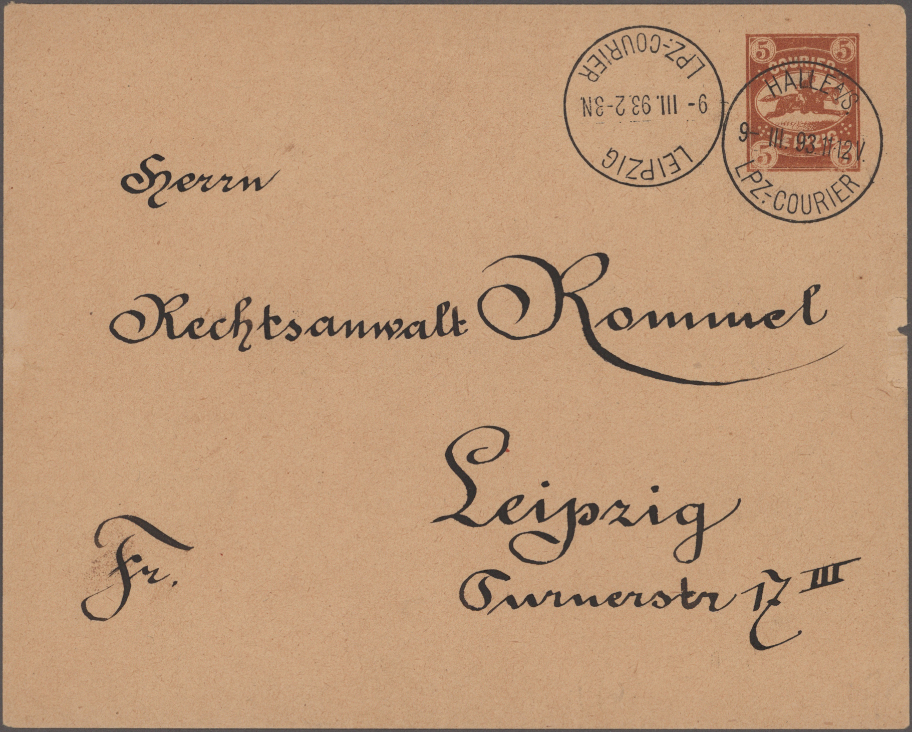 Lot 10345 - Deutsches Reich - Privatpost (Stadtpost) - Auktionshaus Christoph Gärtner GmbH & Co. KG 58th AUCTION - Day 3 Lot 10345 - Deutsches Reich - Privatpost (Stadtpost) - Auktionshaus Christoph Gärtner GmbH & Co. KG 58th AUCTION - Day 3
