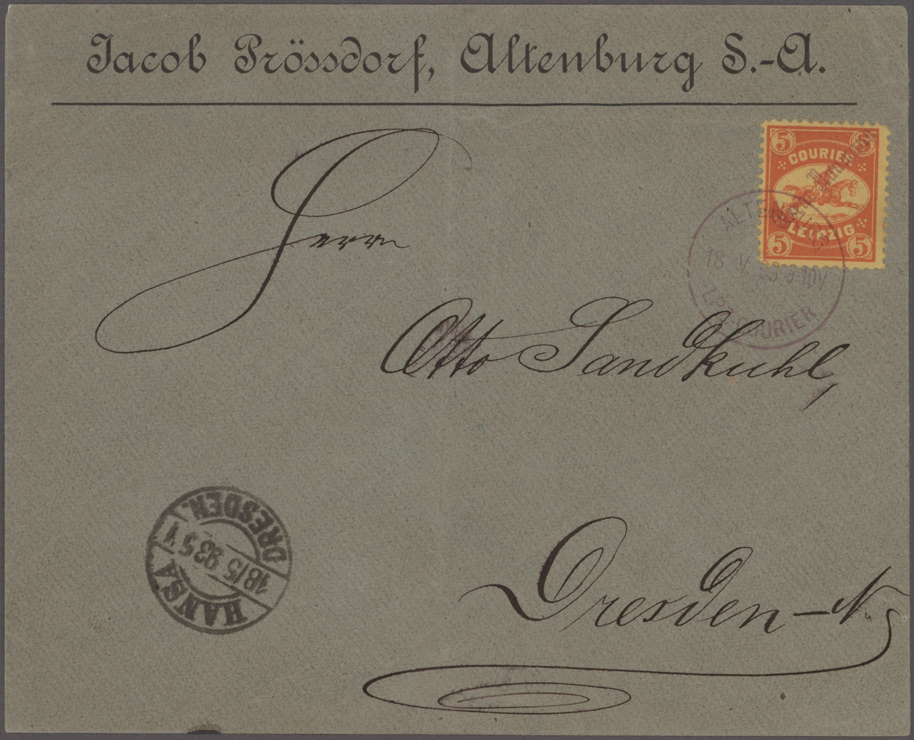 Lot 10204 - Deutsches Reich - Privatpost (Stadtpost) - Auktionshaus Christoph Gärtner GmbH & Co. KG 58th AUCTION - Day 3 Lot 10204 - Deutsches Reich - Privatpost (Stadtpost) - Auktionshaus Christoph Gärtner GmbH & Co. KG 58th AUCTION - Day 3