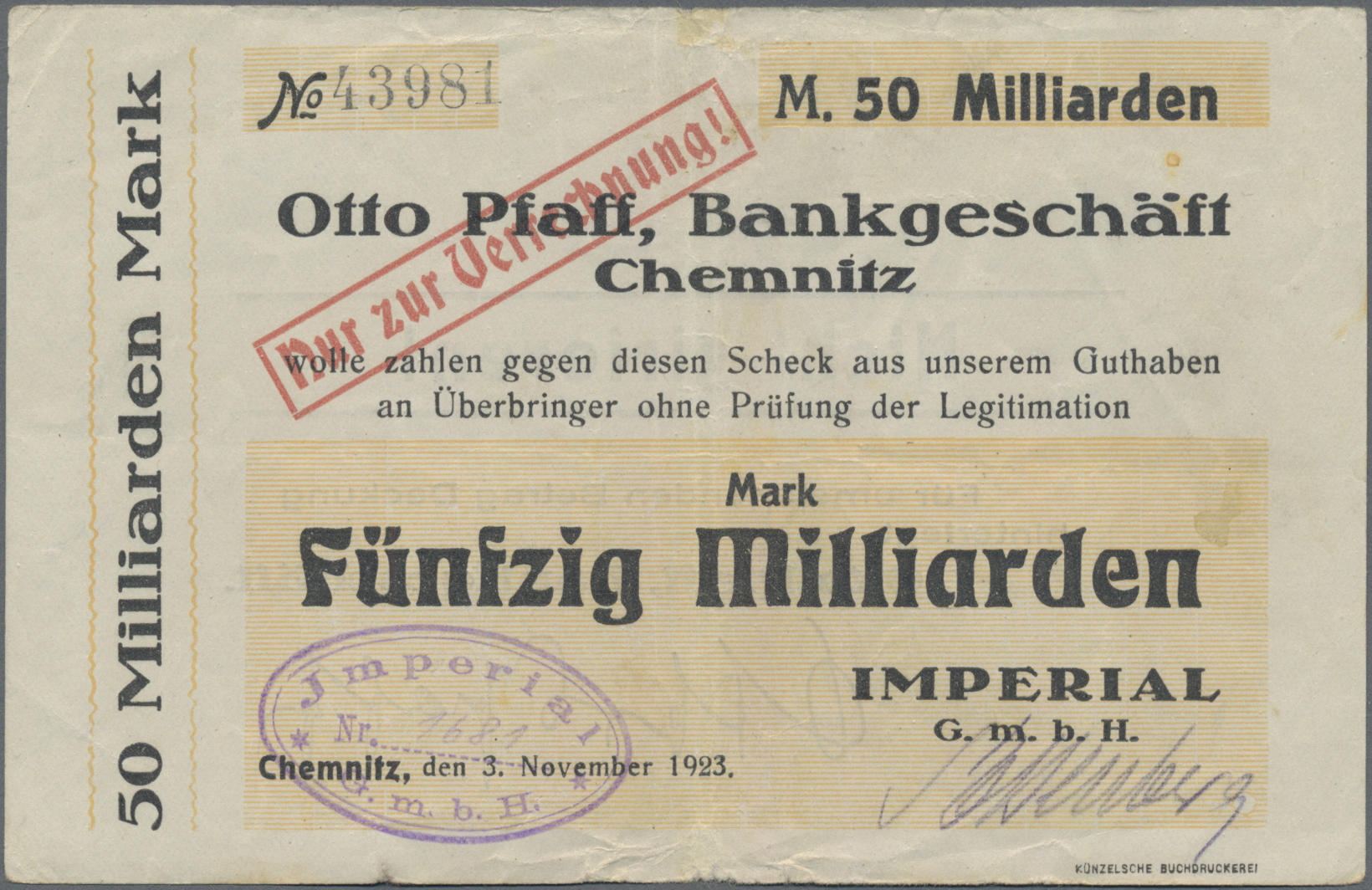 Lot 14726 - Deutschland - Notgeld - Sachsen | Banknoten - Auktionshaus Christoph Gärtner GmbH & Co. KG 53rd AUCTION - Day 6 Coins/Banknotes Lot 14726 - Deutschland - Notgeld - Sachsen | Banknoten - Auktionshaus Christoph Gärtner GmbH & Co. KG 53rd AUCTION - Day 6 Coins/Banknotes
