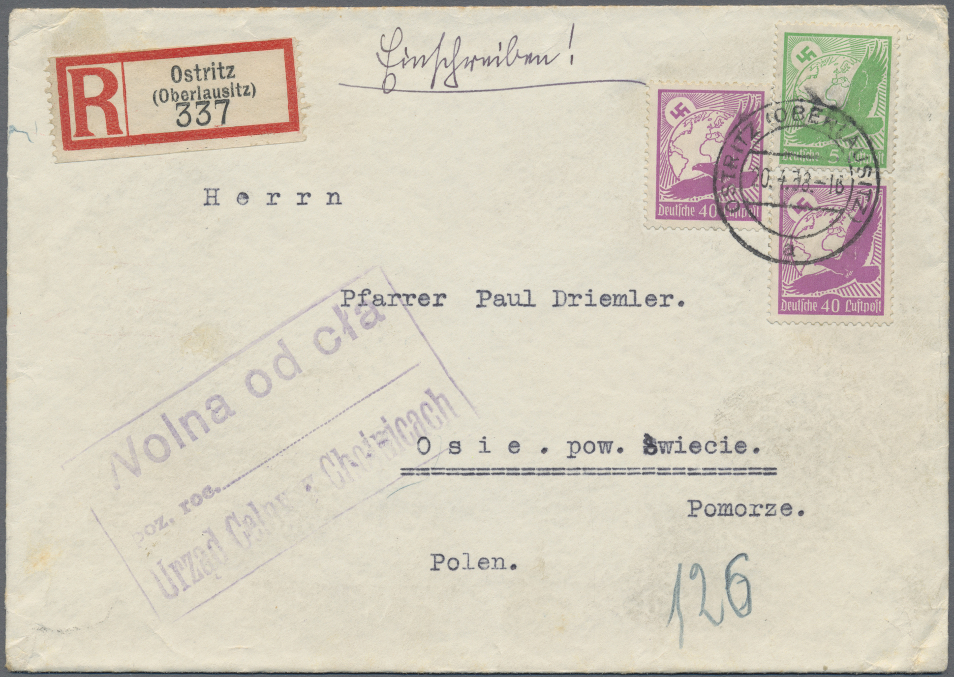 Lot 14145 - Deutsches Reich - 3. Reich - Auktionshaus Christoph Gärtner GmbH & Co. KG 58th AUCTION - Day 5 Lot 14145 - Deutsches Reich - 3. Reich - Auktionshaus Christoph Gärtner GmbH & Co. KG 58th AUCTION - Day 5