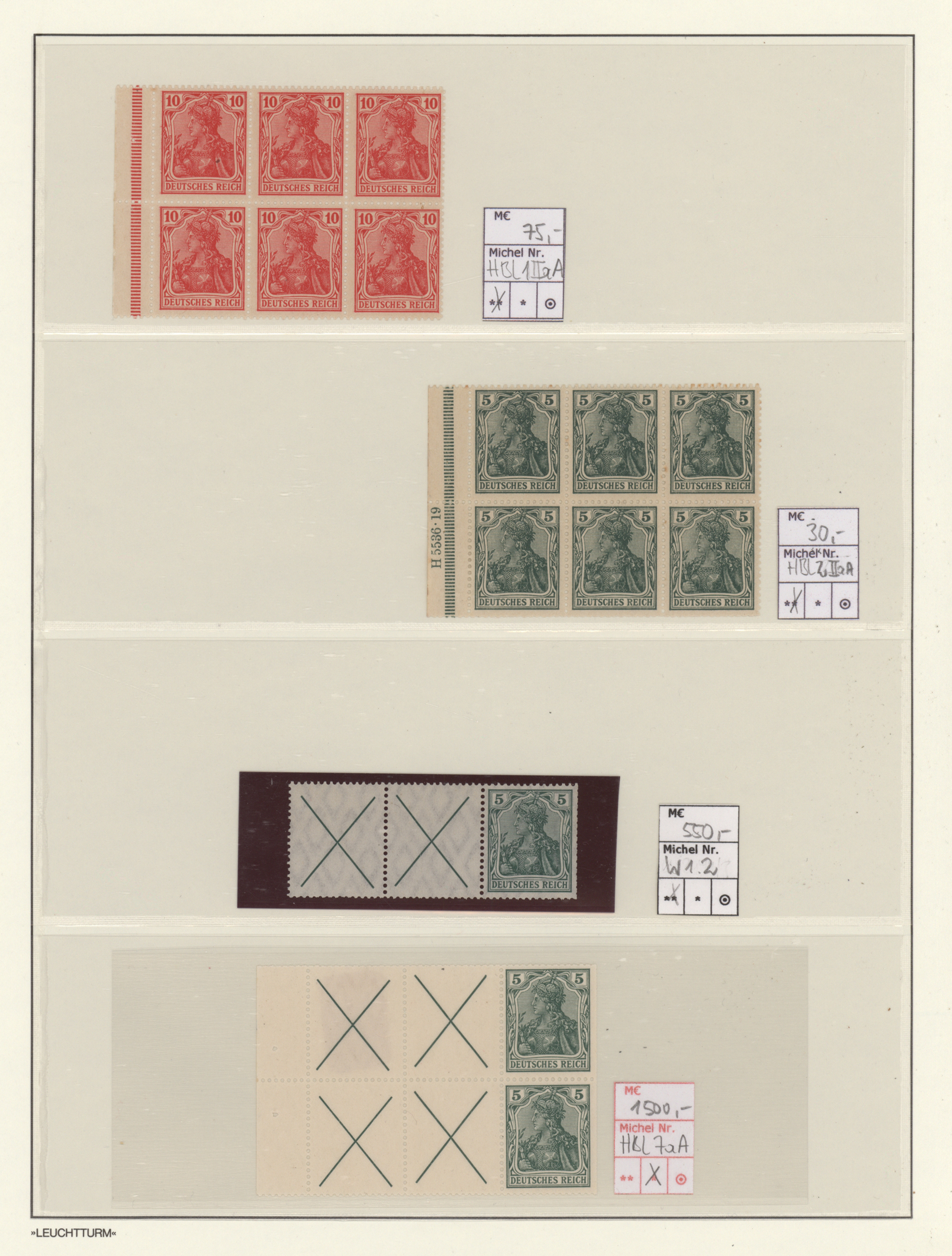 Lot 14216 - Deutsches Reich - Zusammendrucke  -  Auktionshaus Christoph Gärtner GmbH & Co. KG 58th AUCTION - Day 5