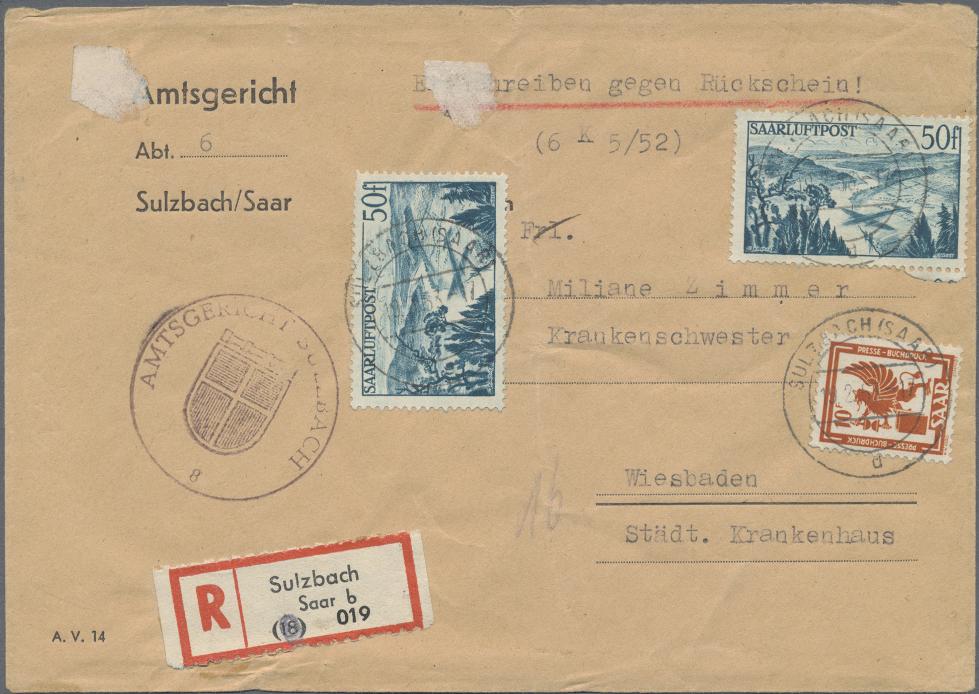 Lot 06558 - Saarland (1947/56)  -  Auktionshaus Christoph Gärtner GmbH & Co. KG 55th AUCTION - Day 3