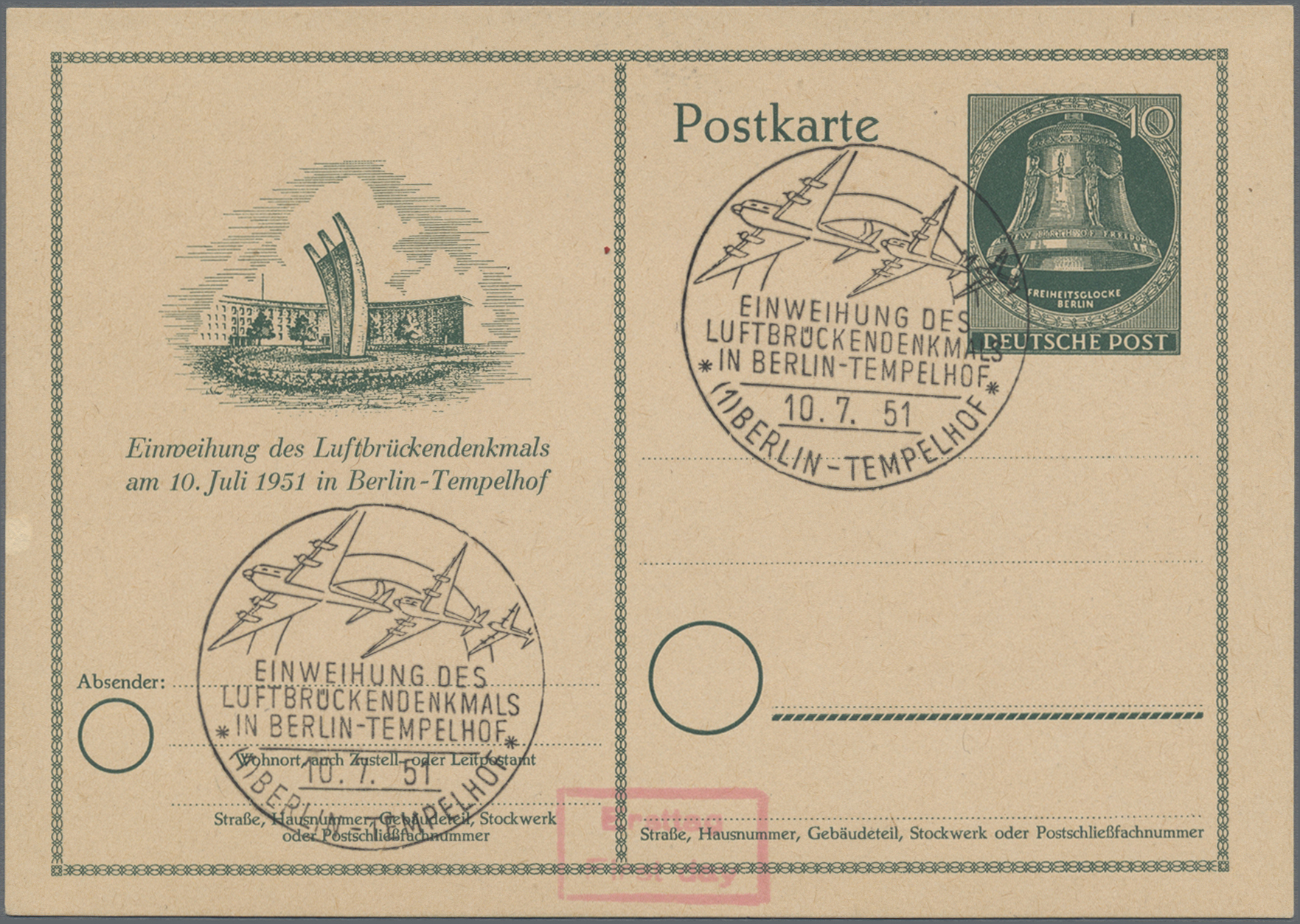 Lot 11668 - berlin - ganzsachen - Auktionshaus Christoph Gärtner GmbH & Co. KG 57th AUCTION - Day 5 Lot 11668 - berlin - ganzsachen - Auktionshaus Christoph Gärtner GmbH & Co. KG 57th AUCTION - Day 5