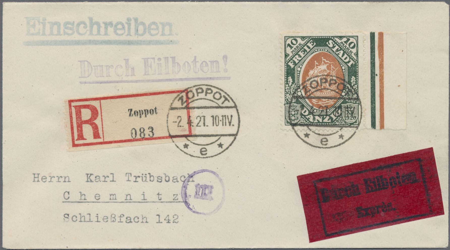 Lot 05949 - danzig - Auktionshaus Christoph Gärtner GmbH & Co. KG 55th AUCTION - Day 3 Lot 05949 - danzig - Auktionshaus Christoph Gärtner GmbH & Co. KG 55th AUCTION - Day 3