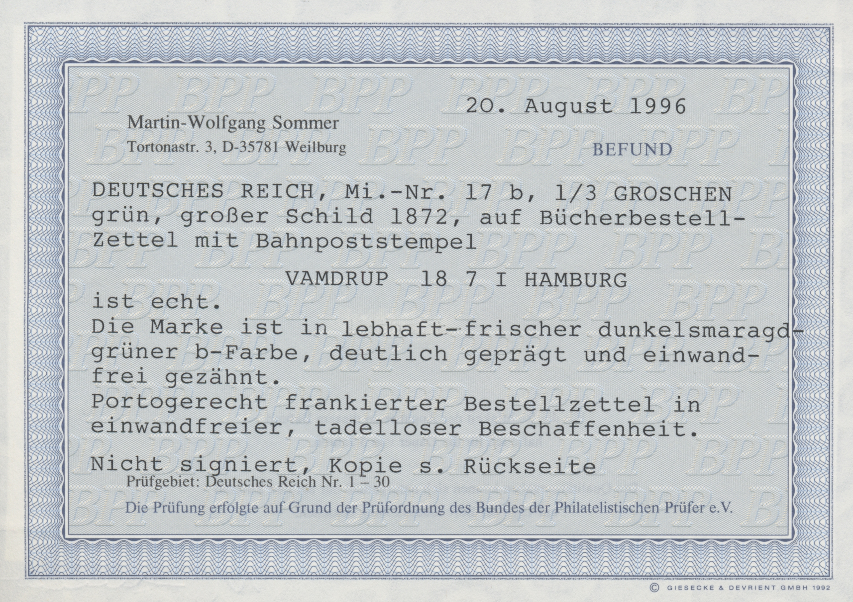 Lot 783 - Deutsches Reich - Brustschild  -   Auction #211