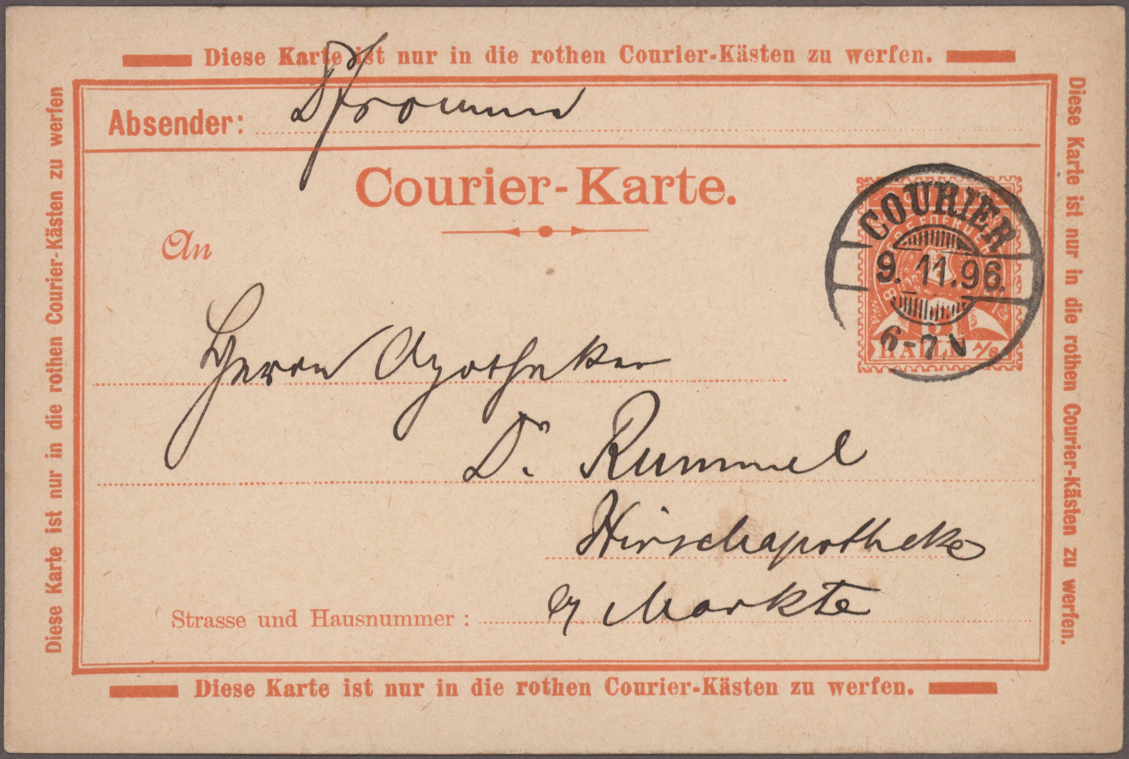 Lot 10814 - Deutsches Reich - Privatpost (Stadtpost)  -  Auktionshaus Christoph Gärtner GmbH & Co. KG 57th AUCTION - Day 5